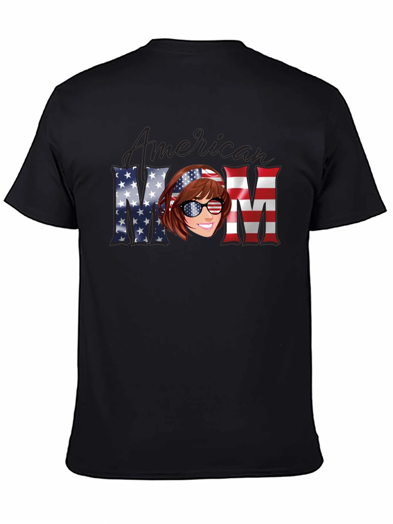 Camiseta Mam¨¢ Americana - Dise?o Patri¨®tico