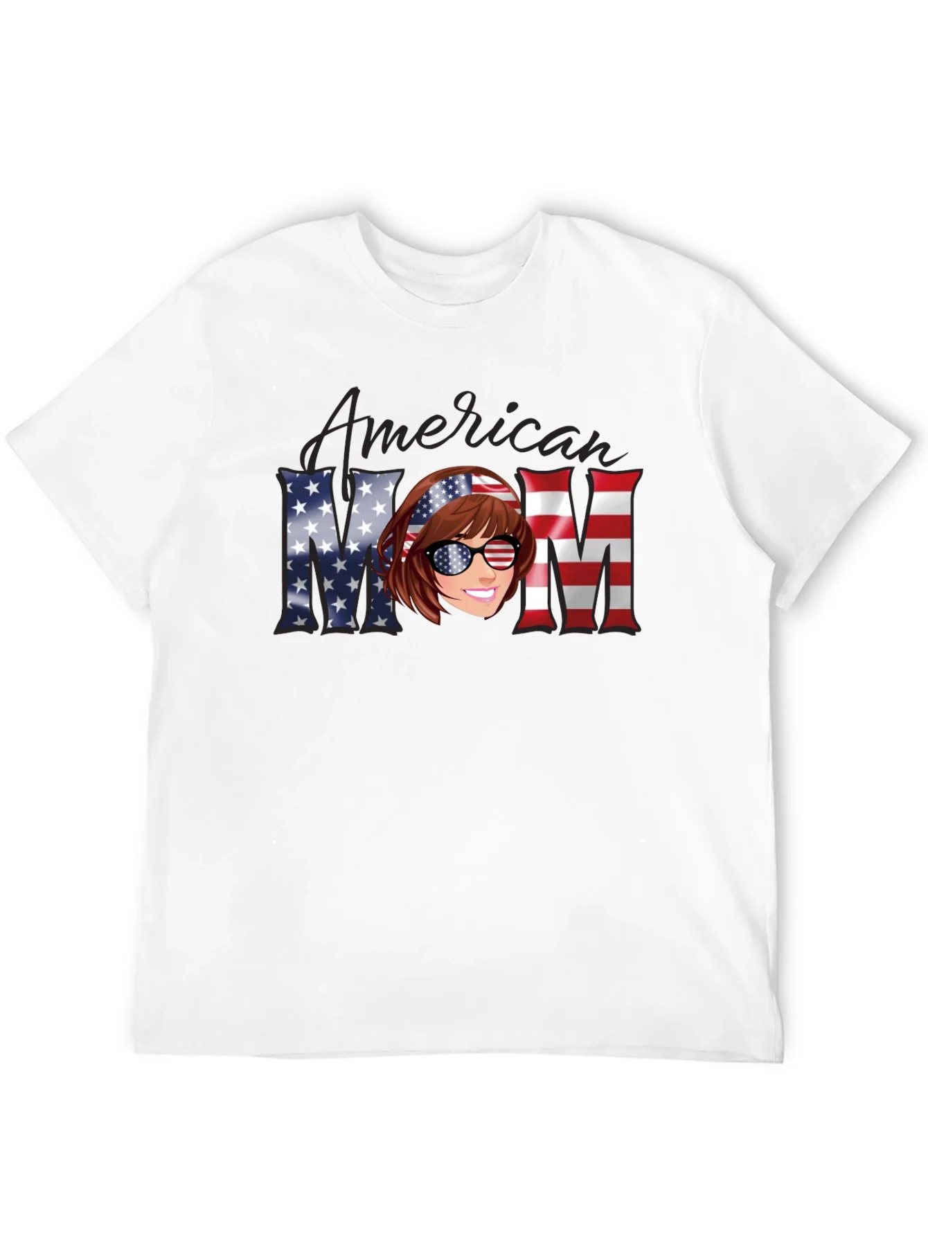 Camiseta Mam¨¢ Americana - Dise?o Patri¨®tico