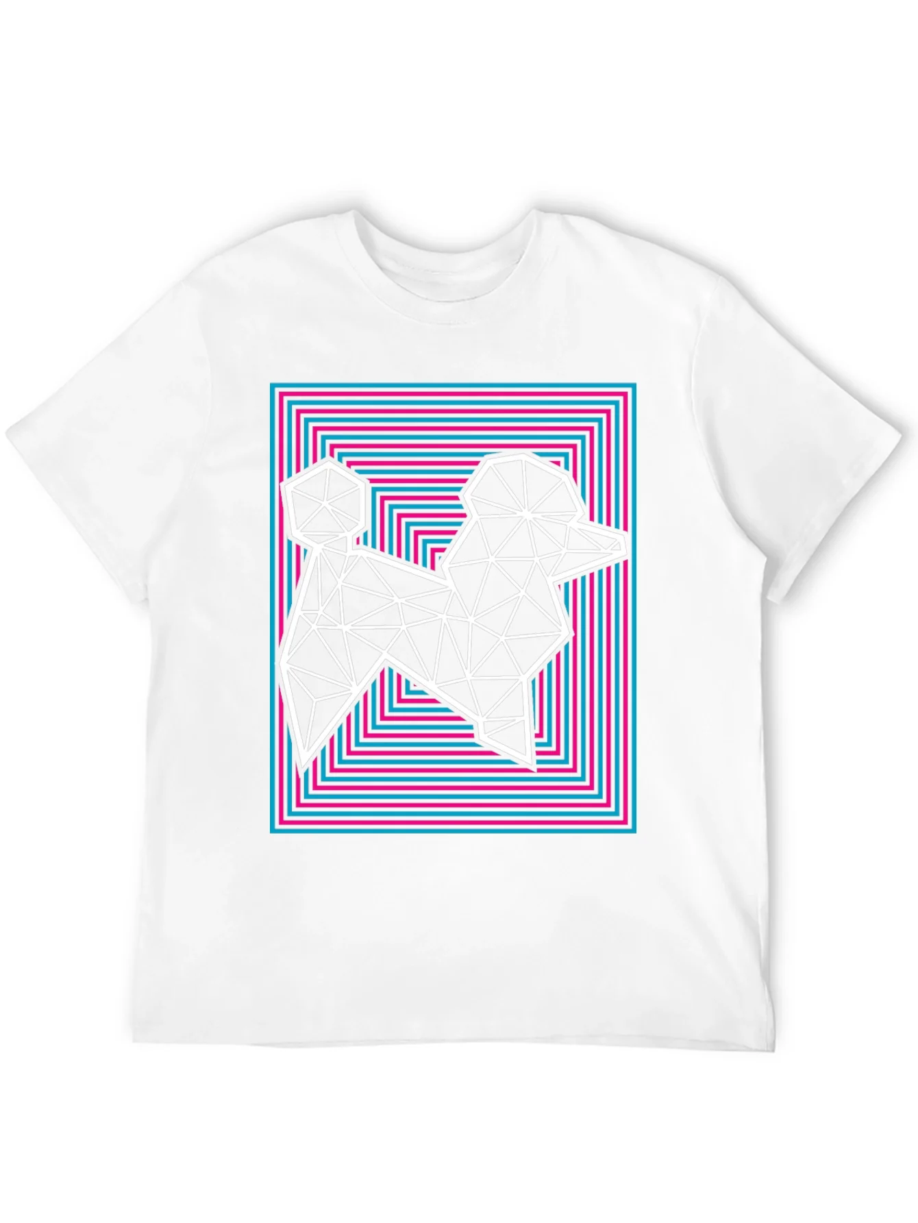 Rebbecca Geometric Poodle Graphic Tee - Stylish Mens T-Shirt