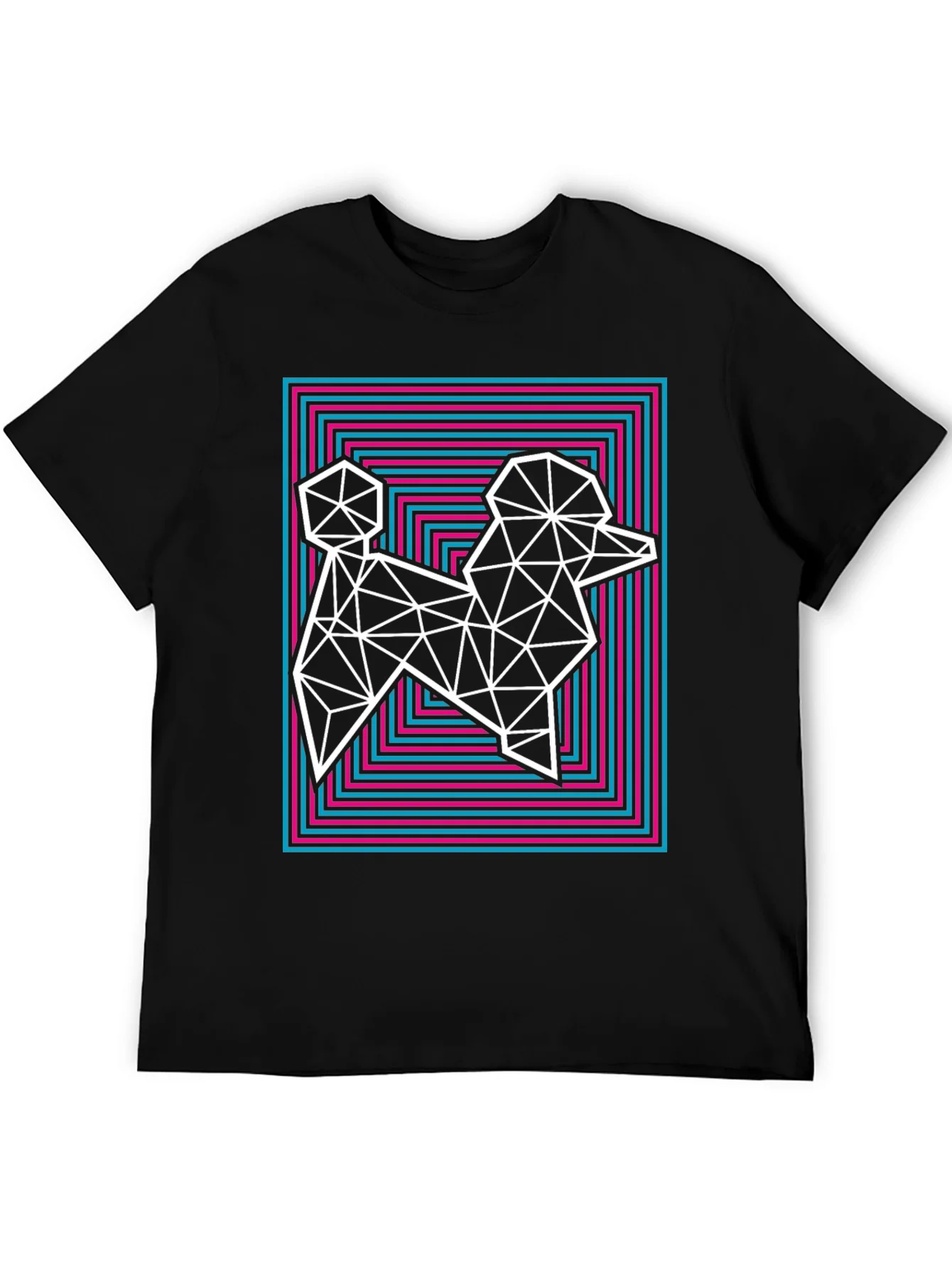 Rebbecca Geometric Poodle Graphic Tee - Stylish Mens T-Shirt