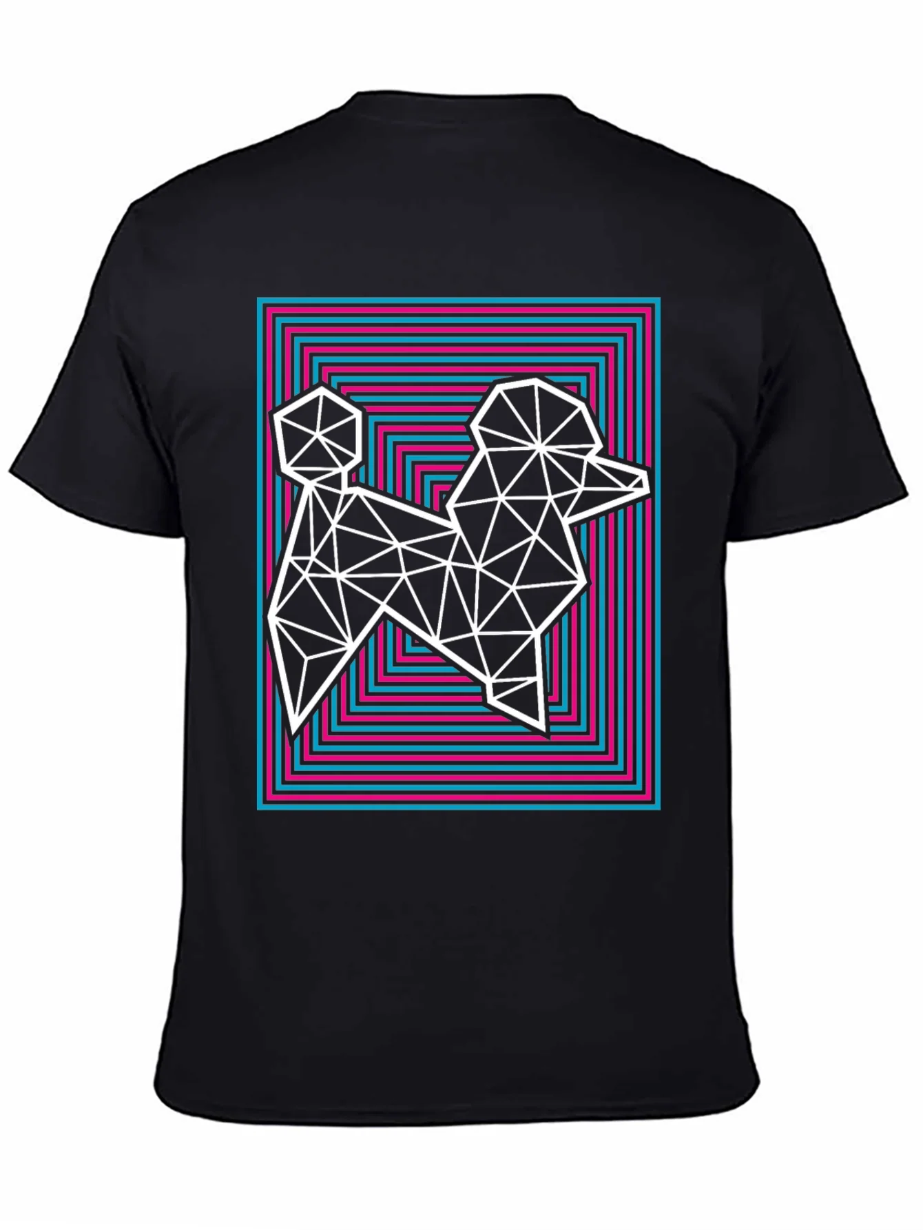 Rebbecca Geometric Poodle Graphic Tee - Stylish Mens T-Shirt