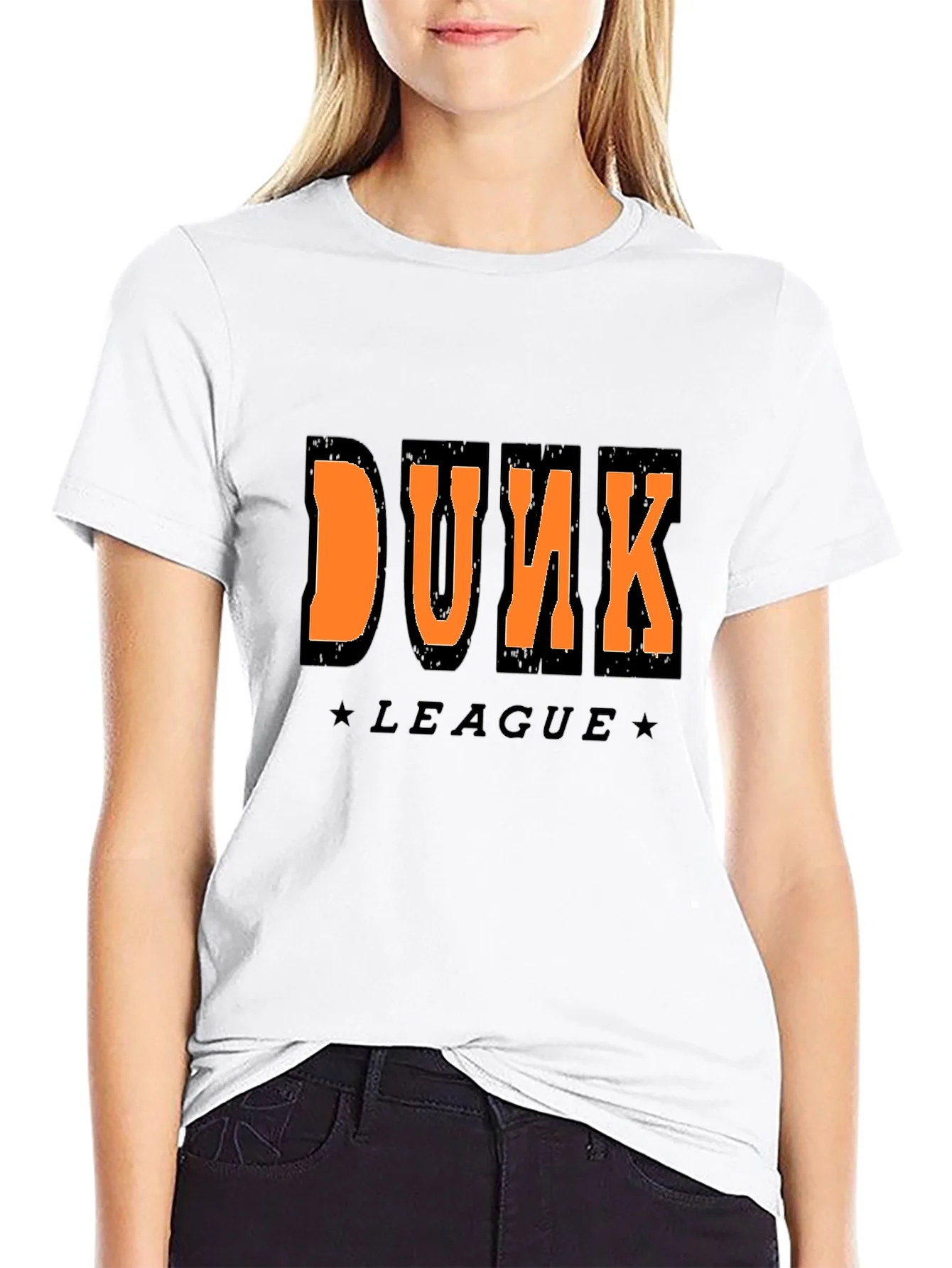 Camiseta Negra Dunk League para Hombre