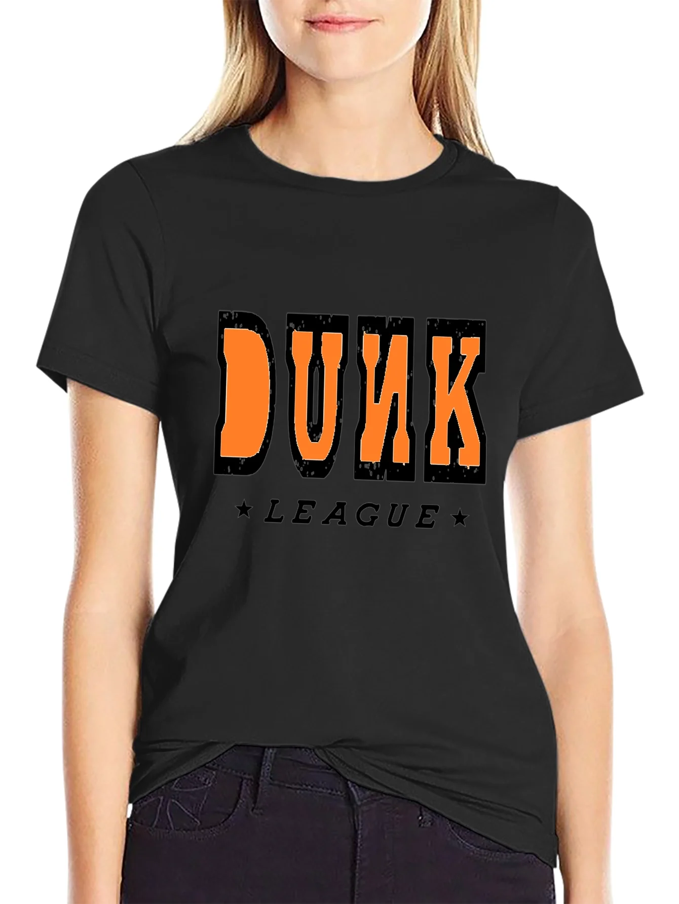 Camiseta Negra Dunk League para Hombre