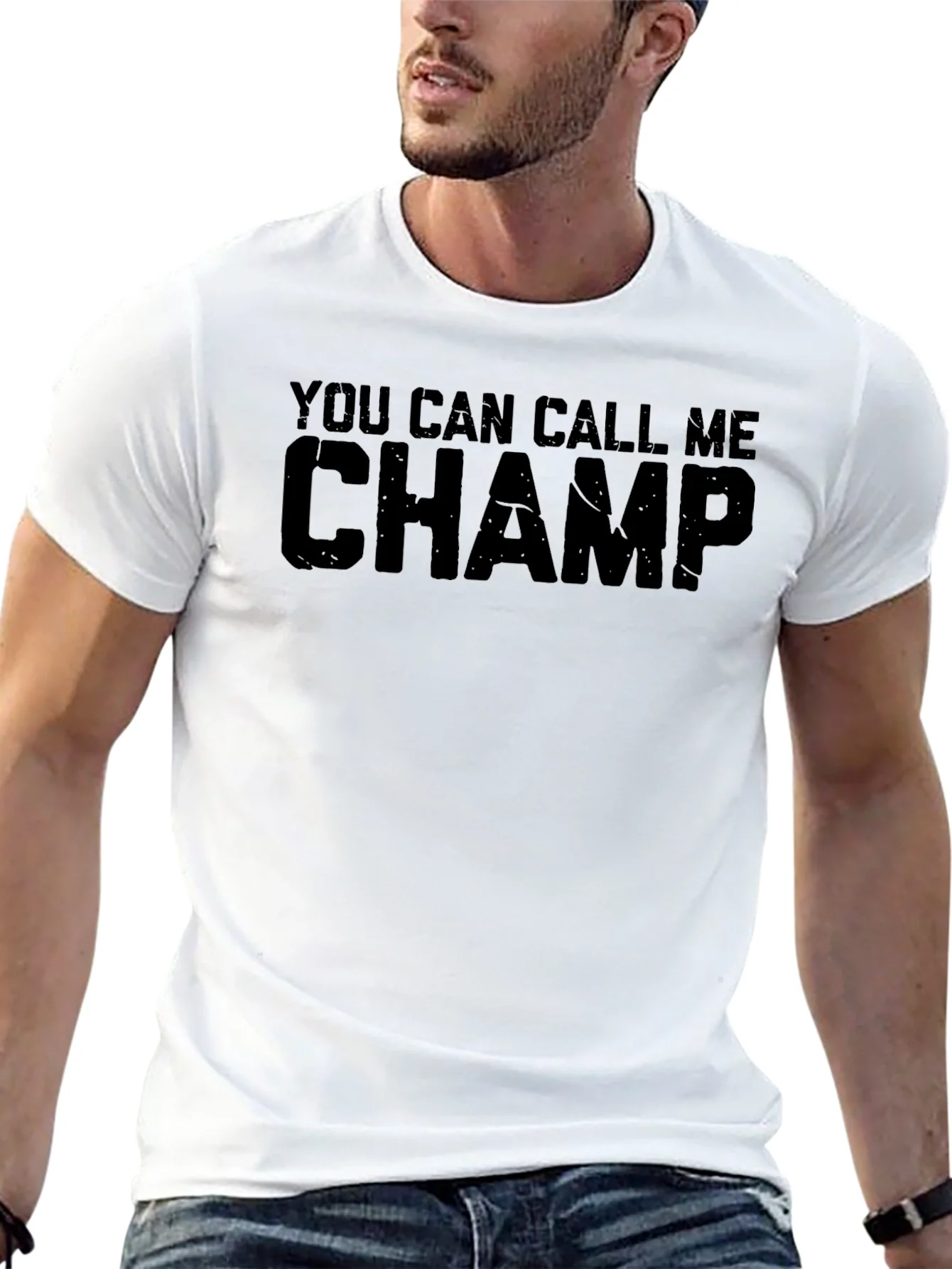 Camiseta Negra You Can Call Me Champ