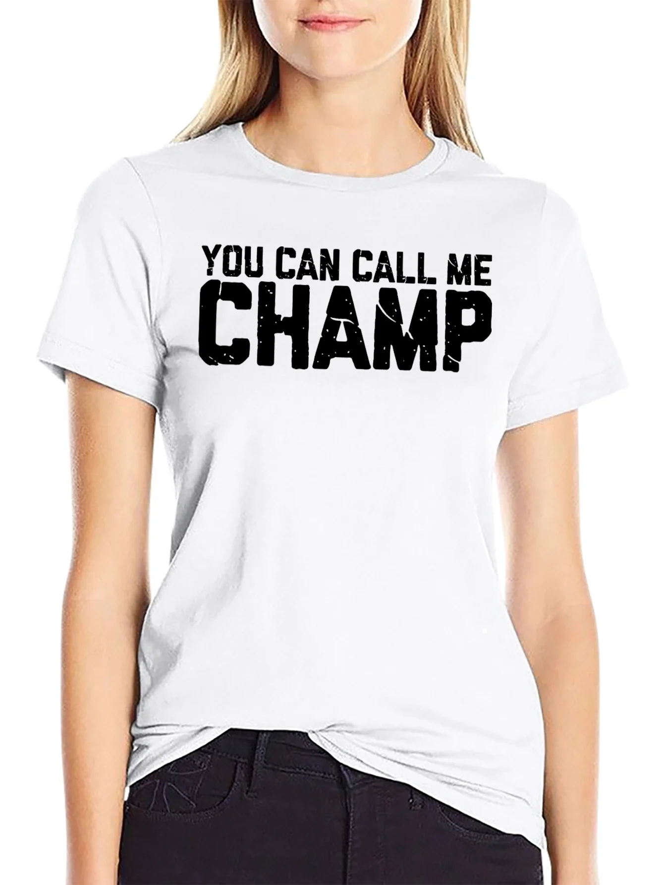 Camiseta Negra You Can Call Me Champ