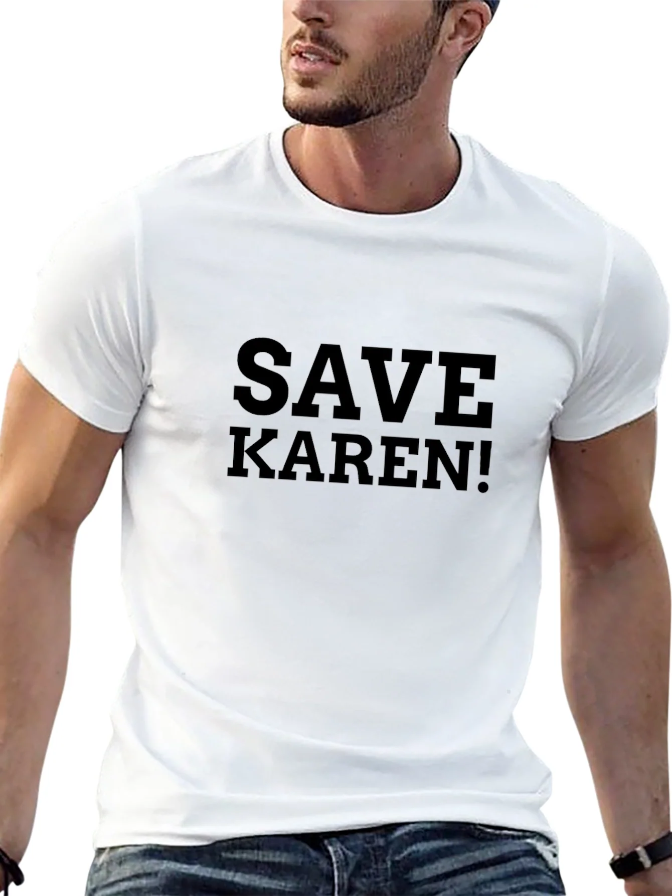 Camiseta Negra Save Karen! - Humor Controversial