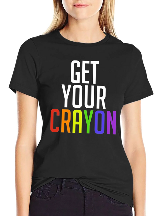 Rebbecca Get Your Crayon LGBT Pride Rainbow T-Shirt