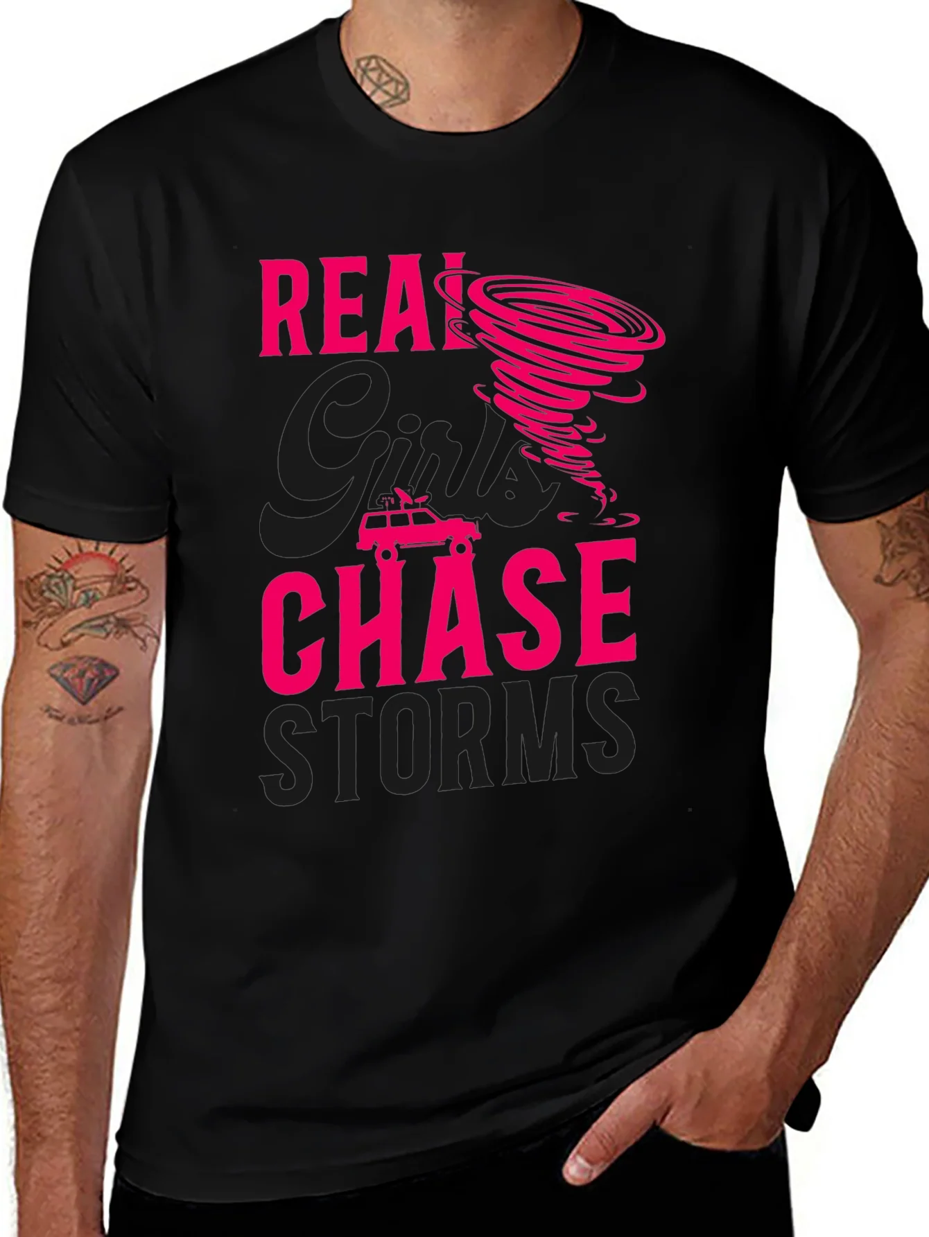 Rebbecca Storm Chaser Graphic T-Shirt Black