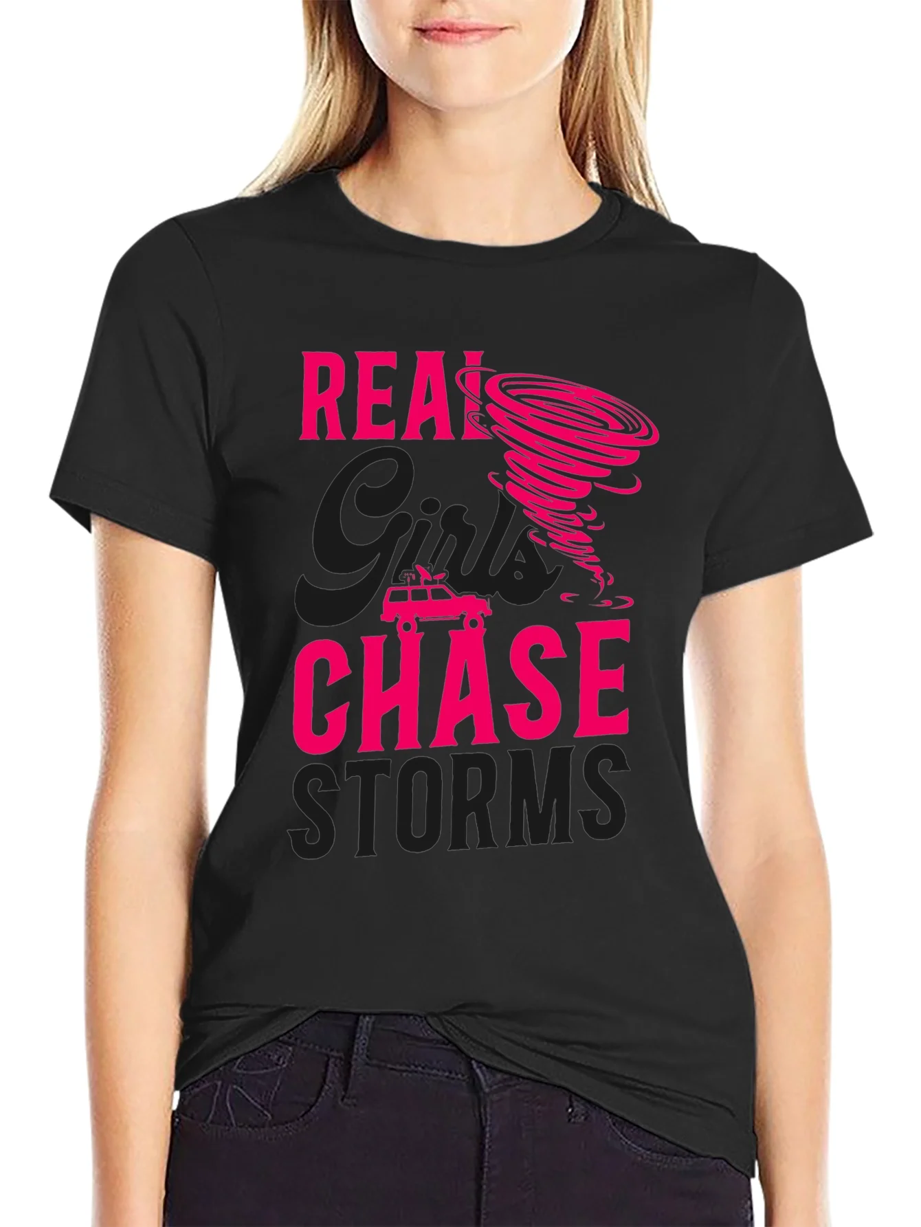 Rebbecca Storm Chaser Graphic T-Shirt Black