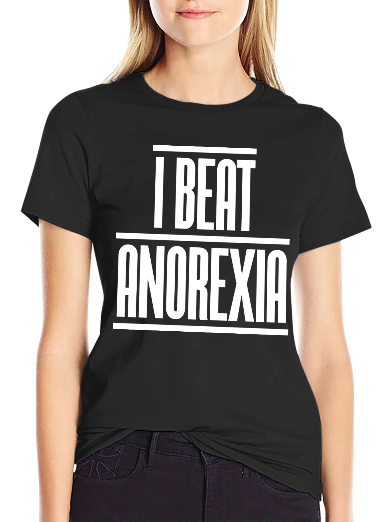 Camiseta I Beat Anorexia - Dise?o Inspirador