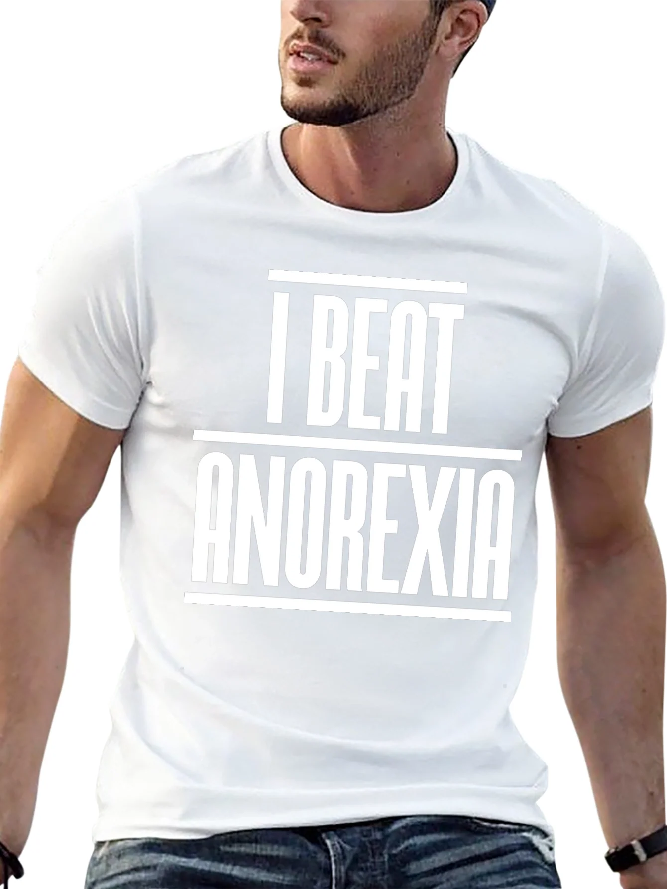 Camiseta I Beat Anorexia - Dise?o Inspirador
