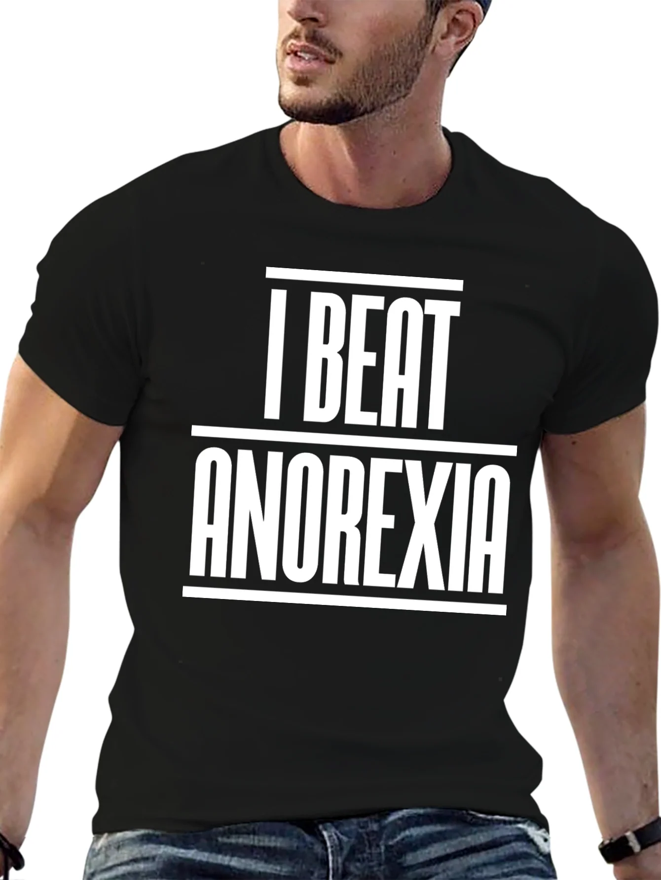 Camiseta I Beat Anorexia - Dise?o Inspirador