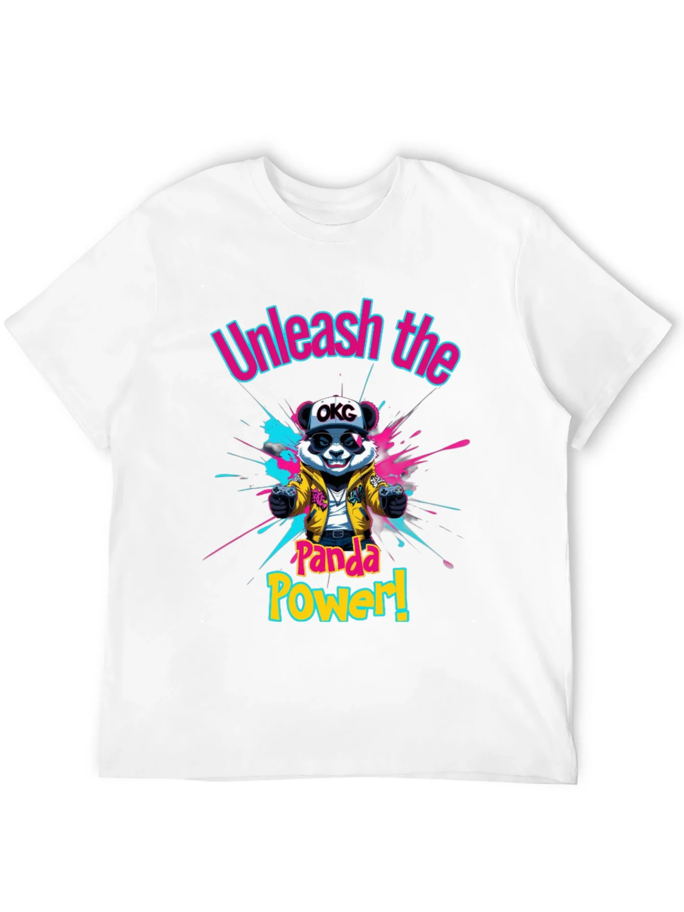 Camiseta Negra Panda Gamer: ?Desata el Poder!