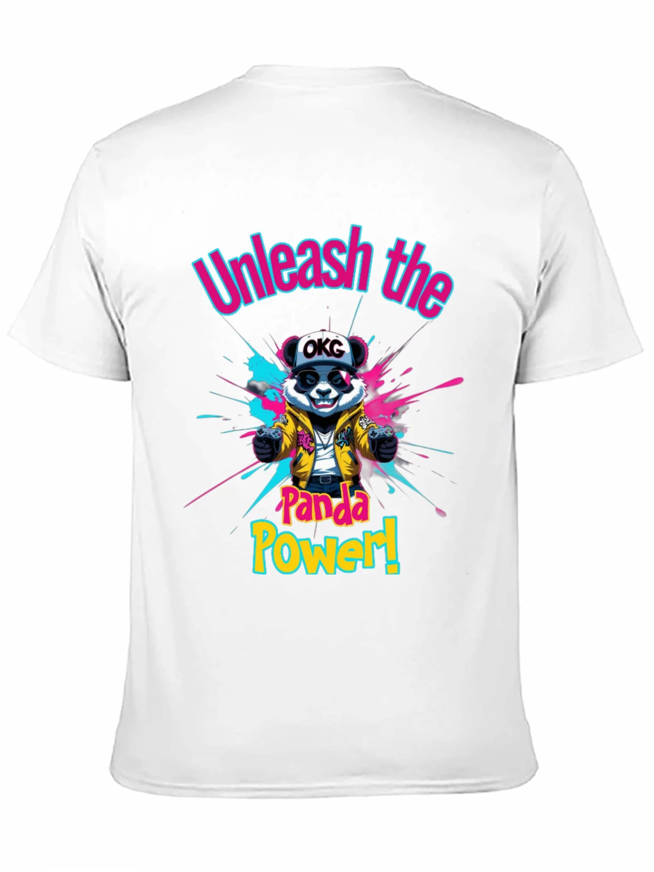 Camiseta Negra Panda Gamer: ?Desata el Poder!