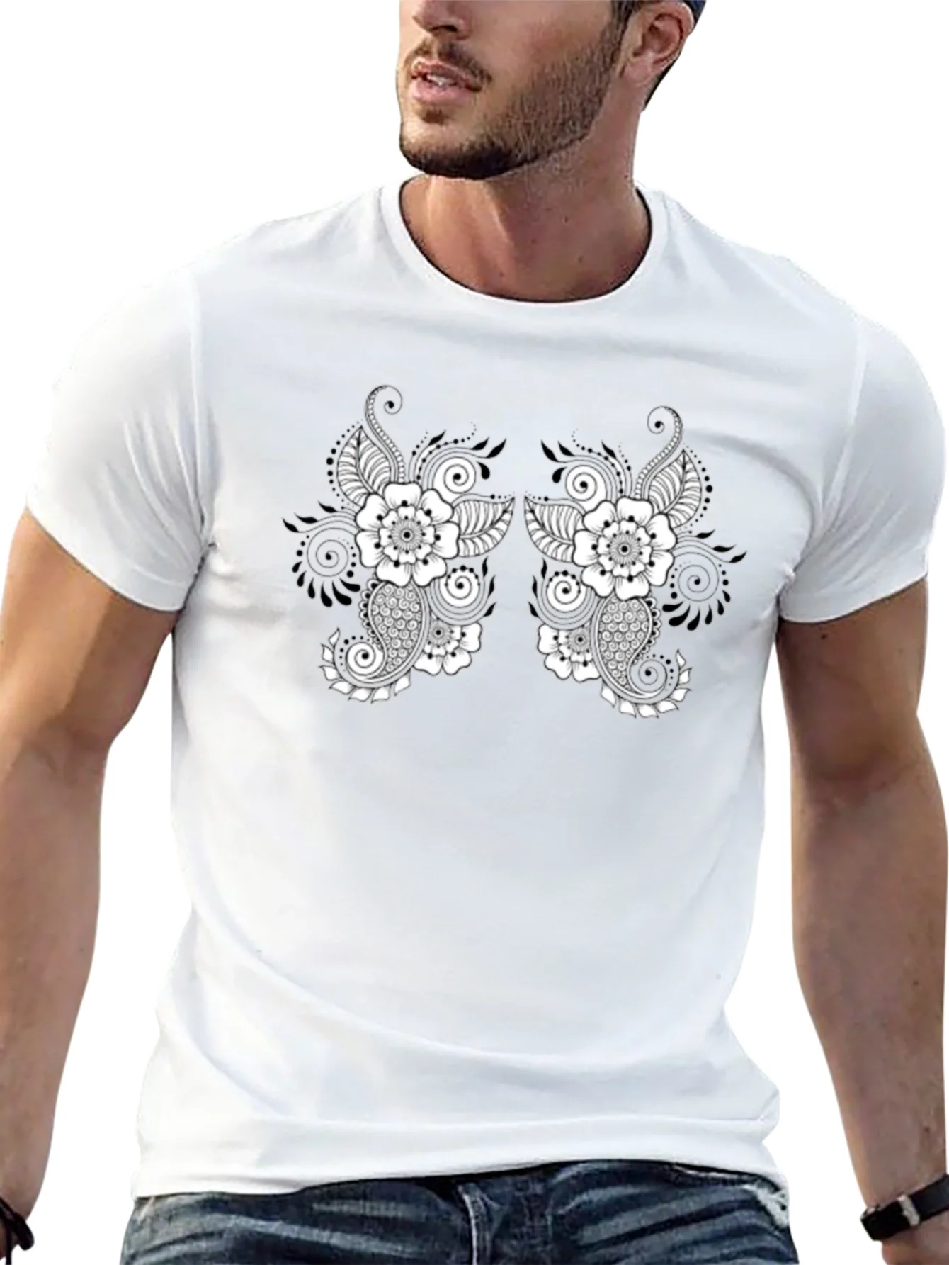 Rebbecca Black T-Shirt with Floral Paisley Design