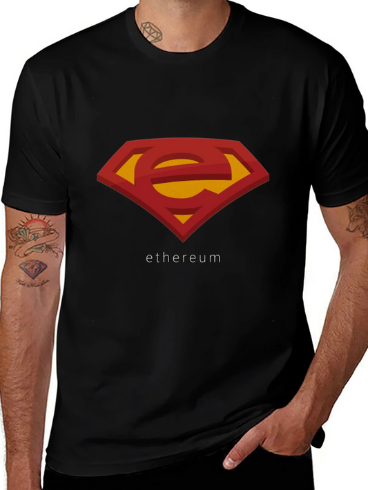 Rebbecca Ethereum Superman Logo T-Shirt - Black