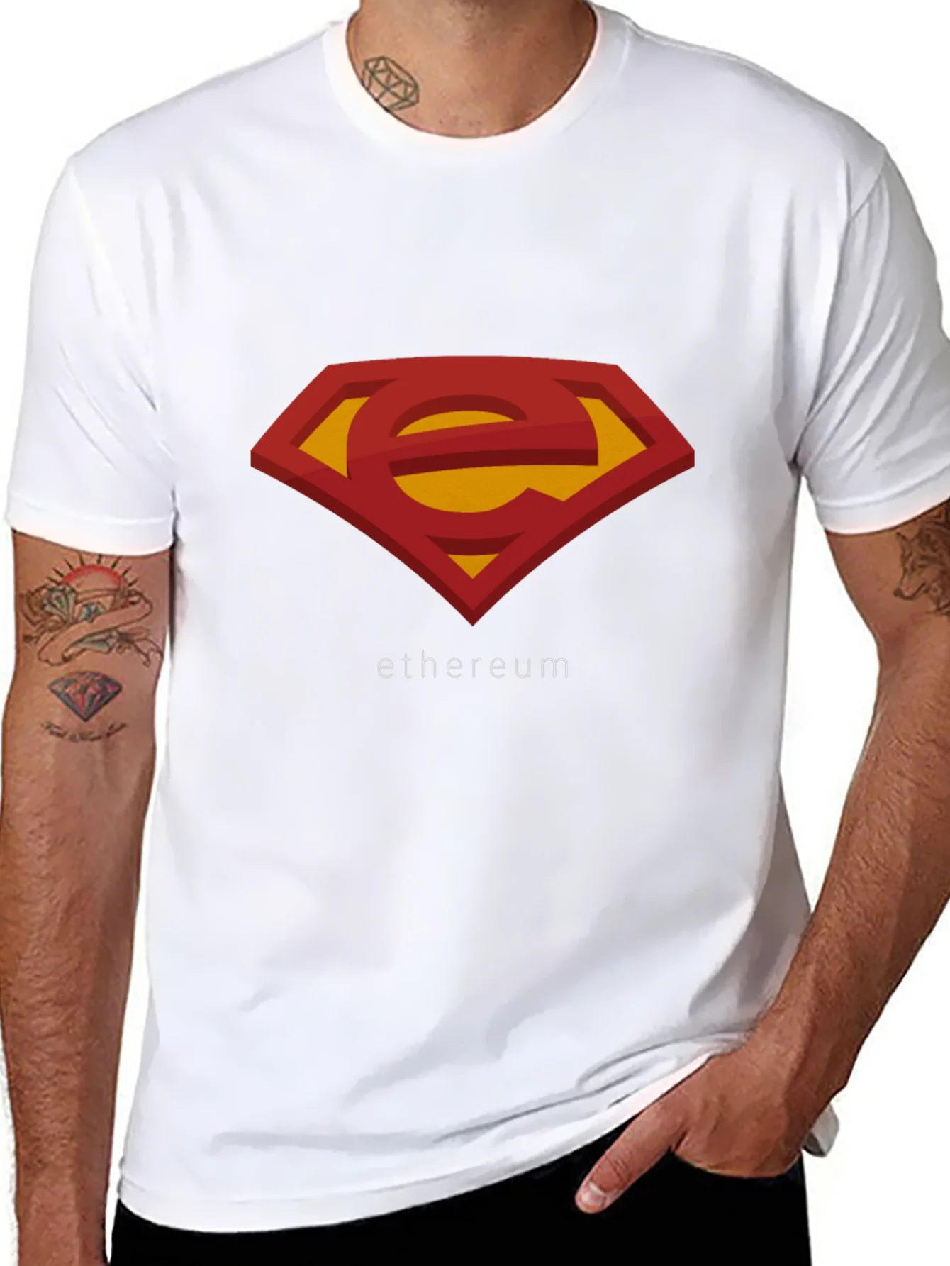 Rebbecca Ethereum Superman Logo T-Shirt - Black