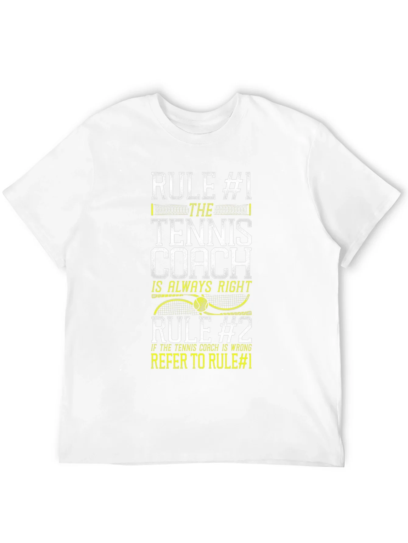 Rebbecca Tennis Coach Rules T-Shirt Funny Gift