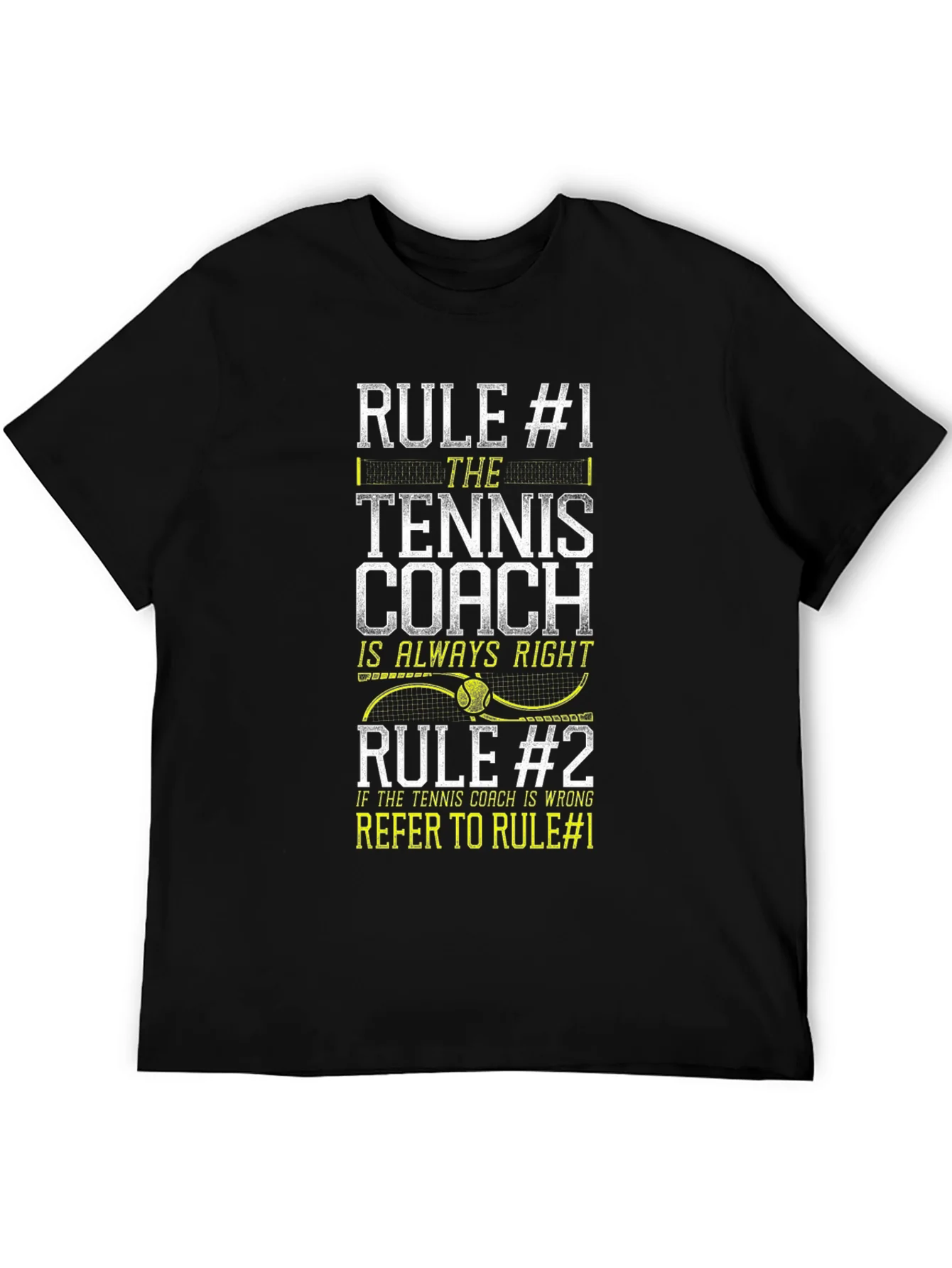 Rebbecca Tennis Coach Rules T-Shirt Funny Gift