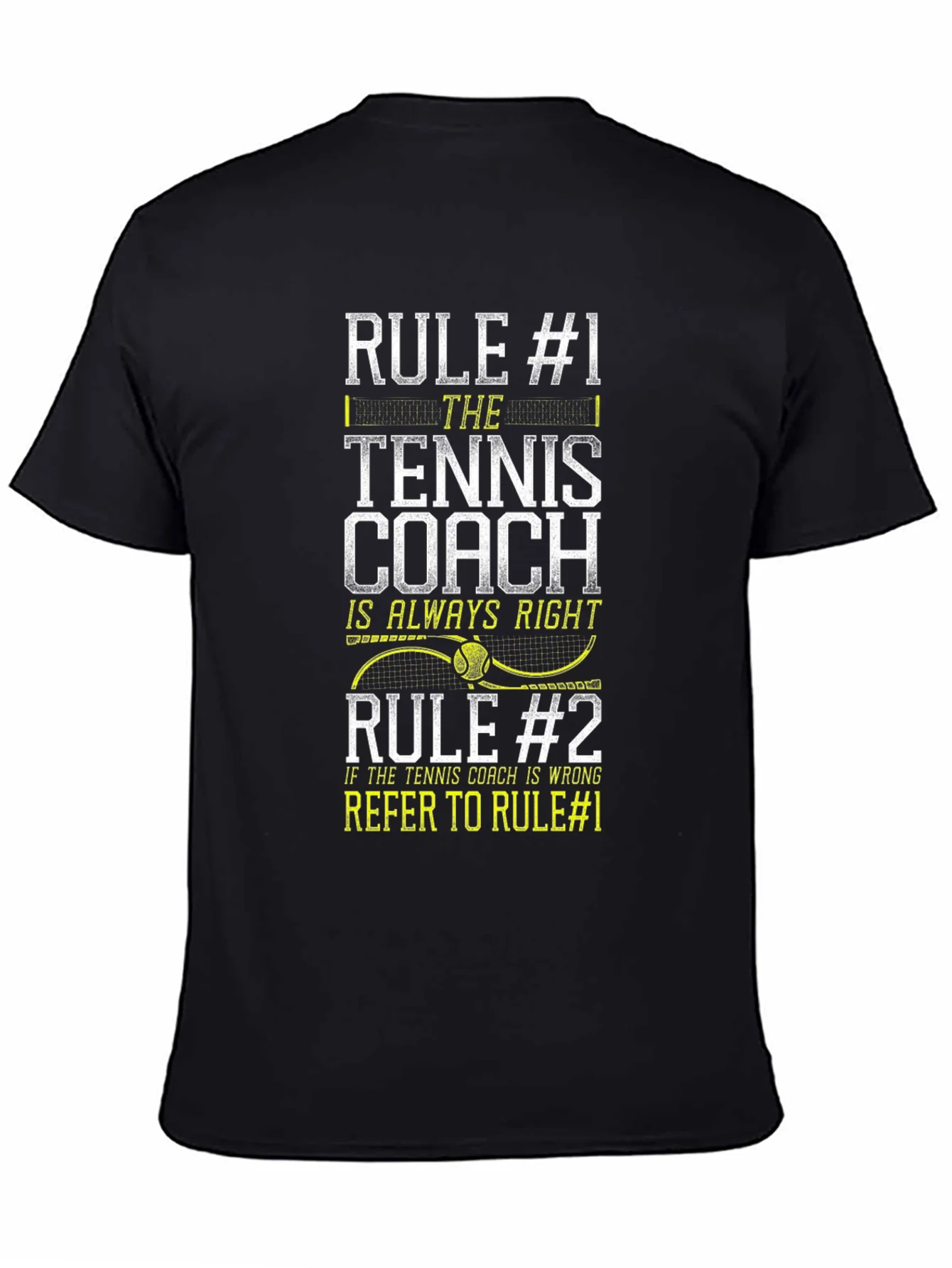 Rebbecca Tennis Coach Rules T-Shirt Funny Gift
