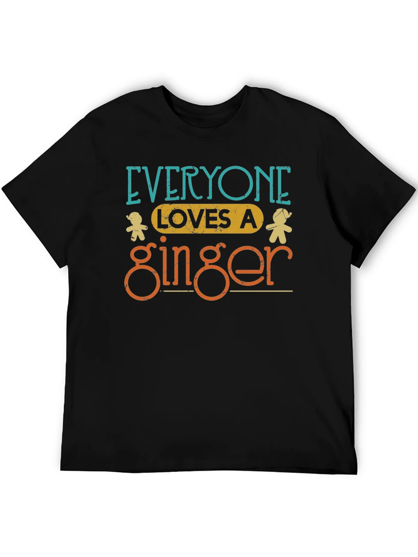 Camiseta Negra Everyone Loves a Ginger