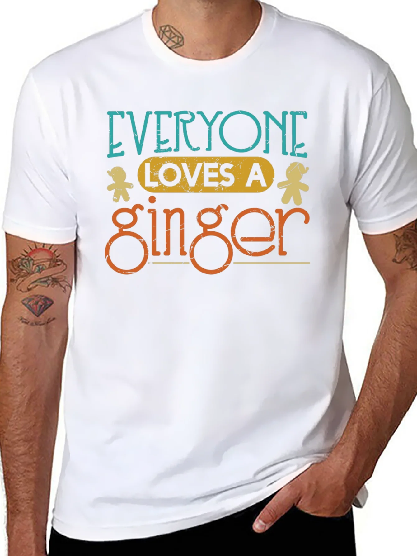 Camiseta Negra Everyone Loves a Ginger
