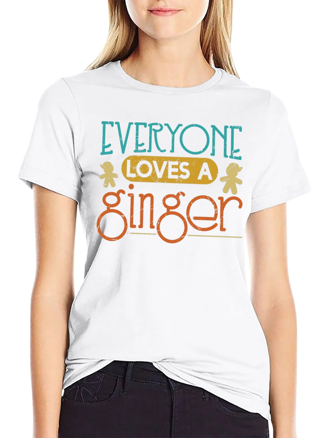 Camiseta Negra Everyone Loves a Ginger