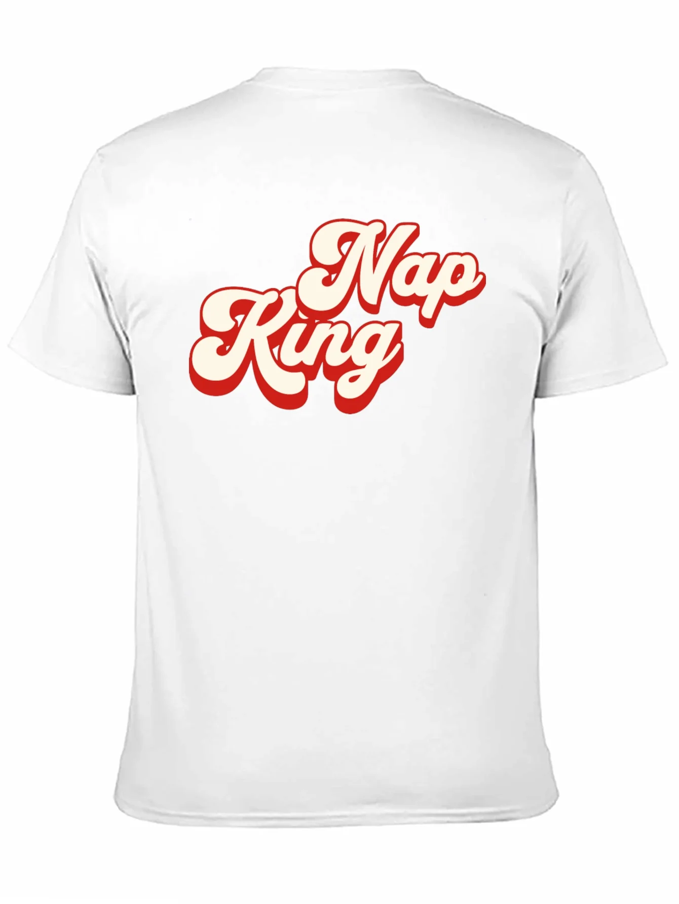 Camiseta Negra Nap King Estilo Retro
