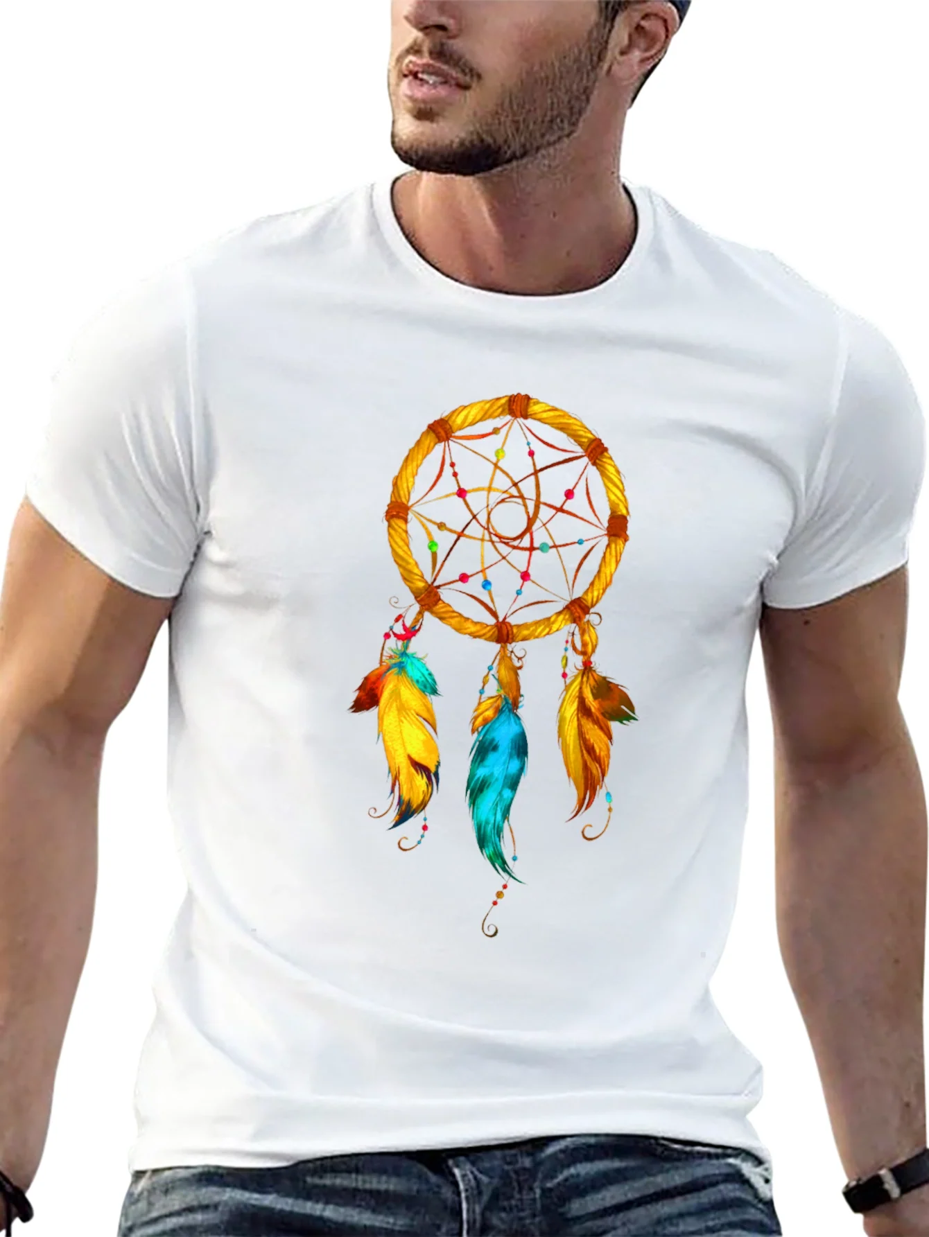 Rebbecca Dream Catcher Graphic Tee - Stylish Black T-Shirt