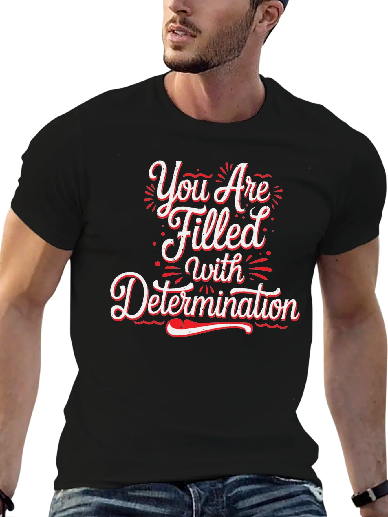 Rebbecca Determined Graphic Tee - Inspirational Motivation Shirt