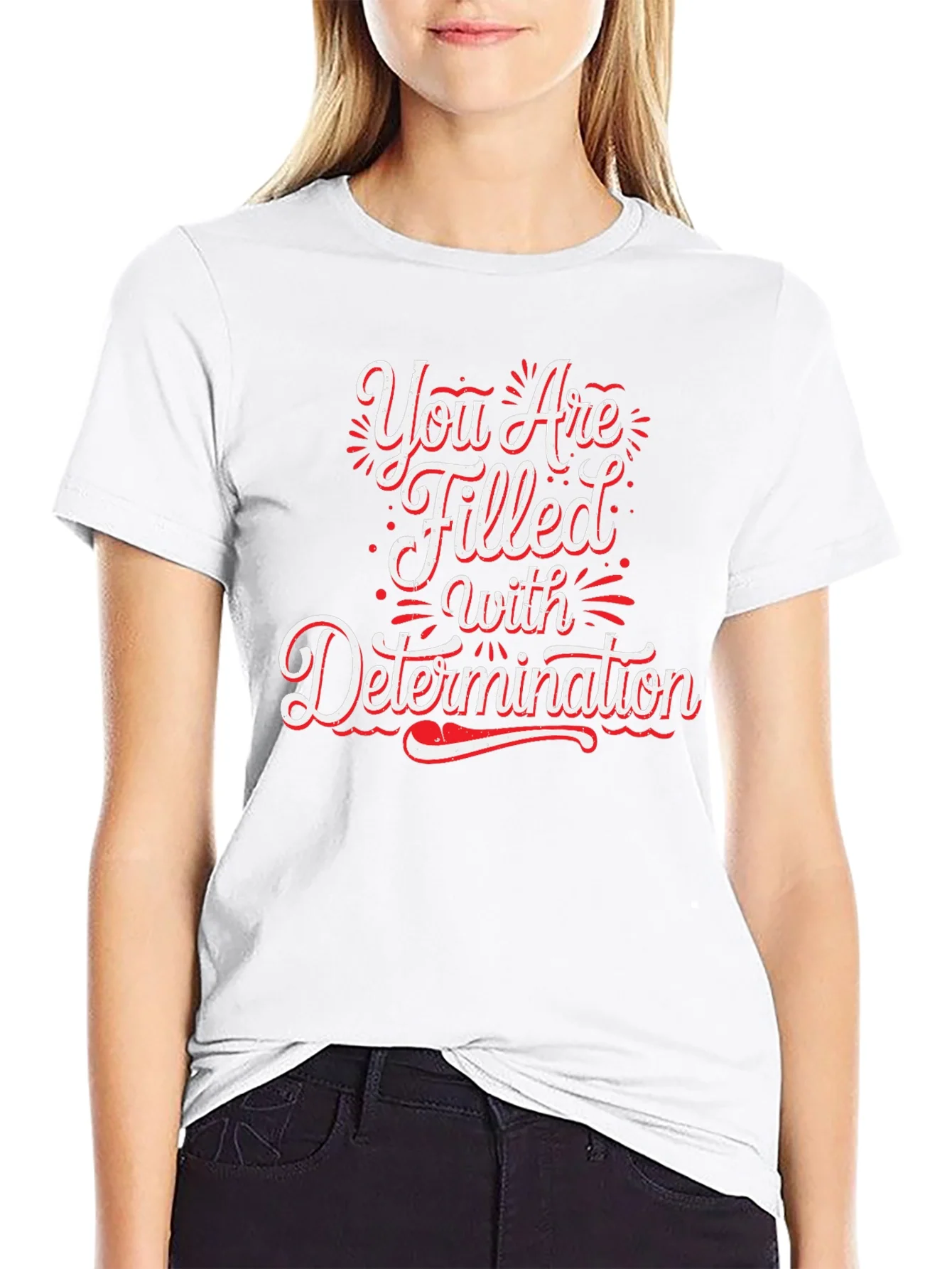 Rebbecca Determined Graphic Tee - Inspirational Motivation Shirt
