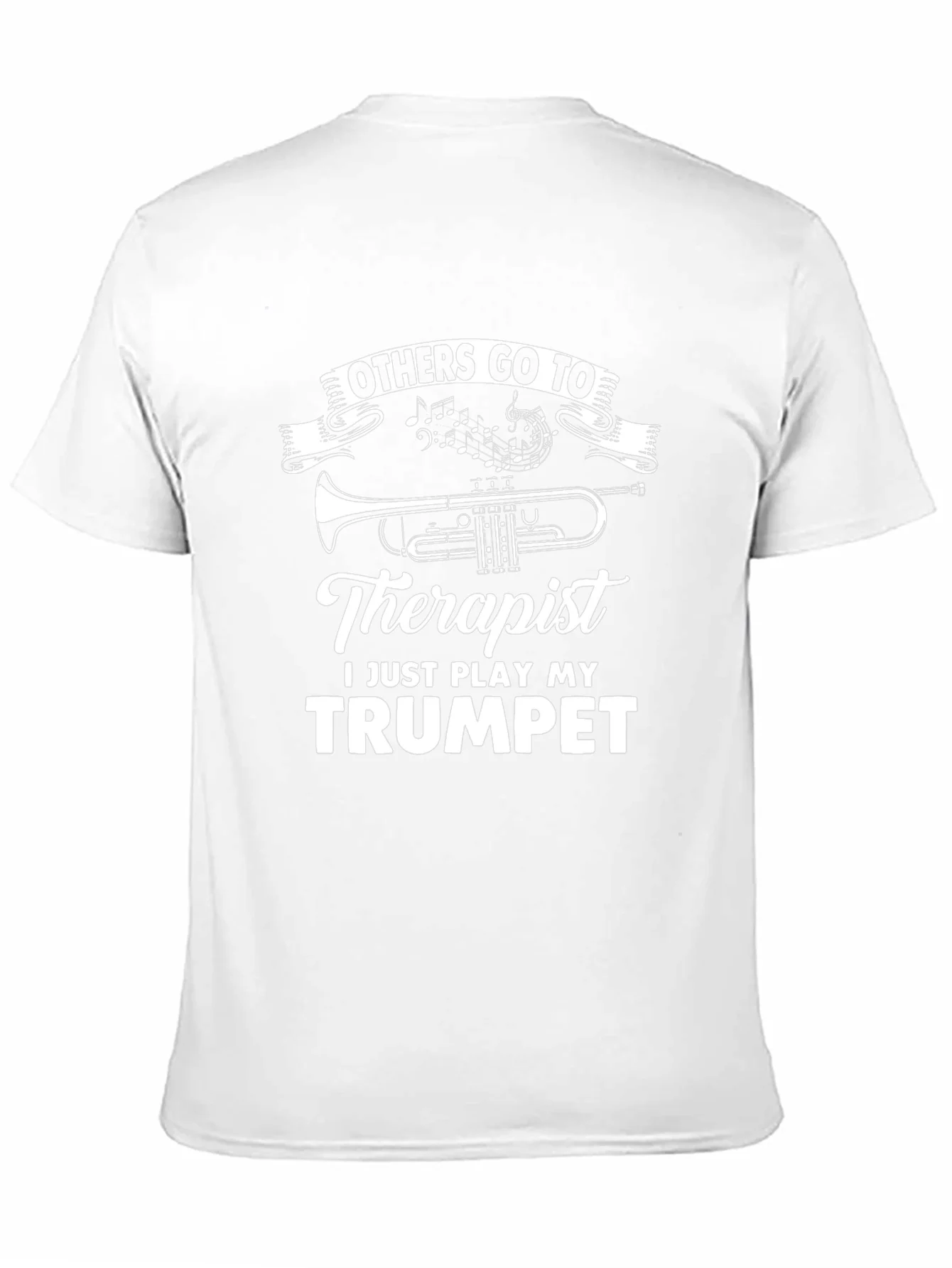 Camiseta Negra Trompeta Terapia