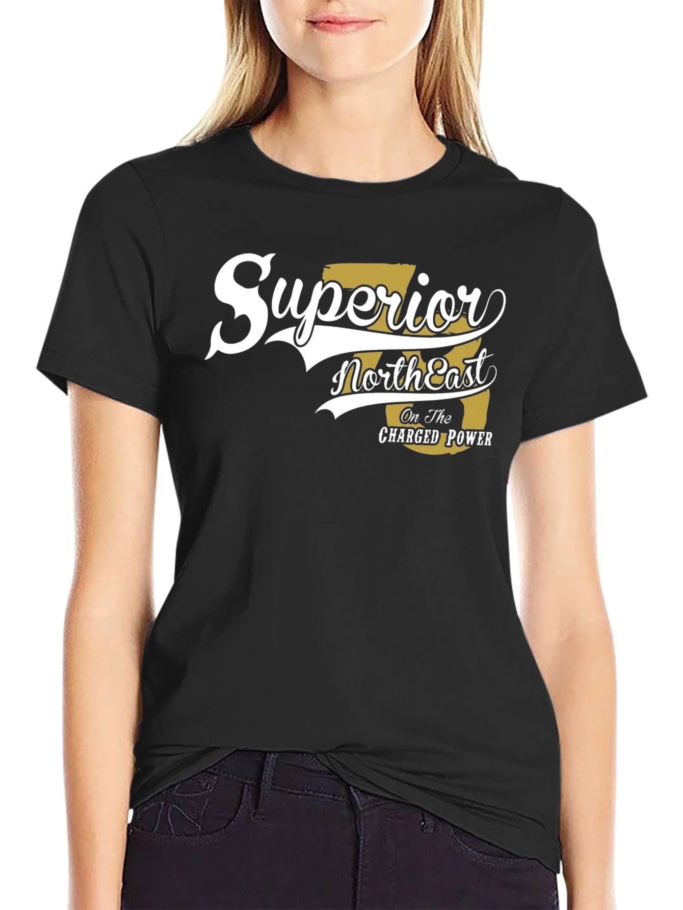 Camiseta Negra Superior NorthEast