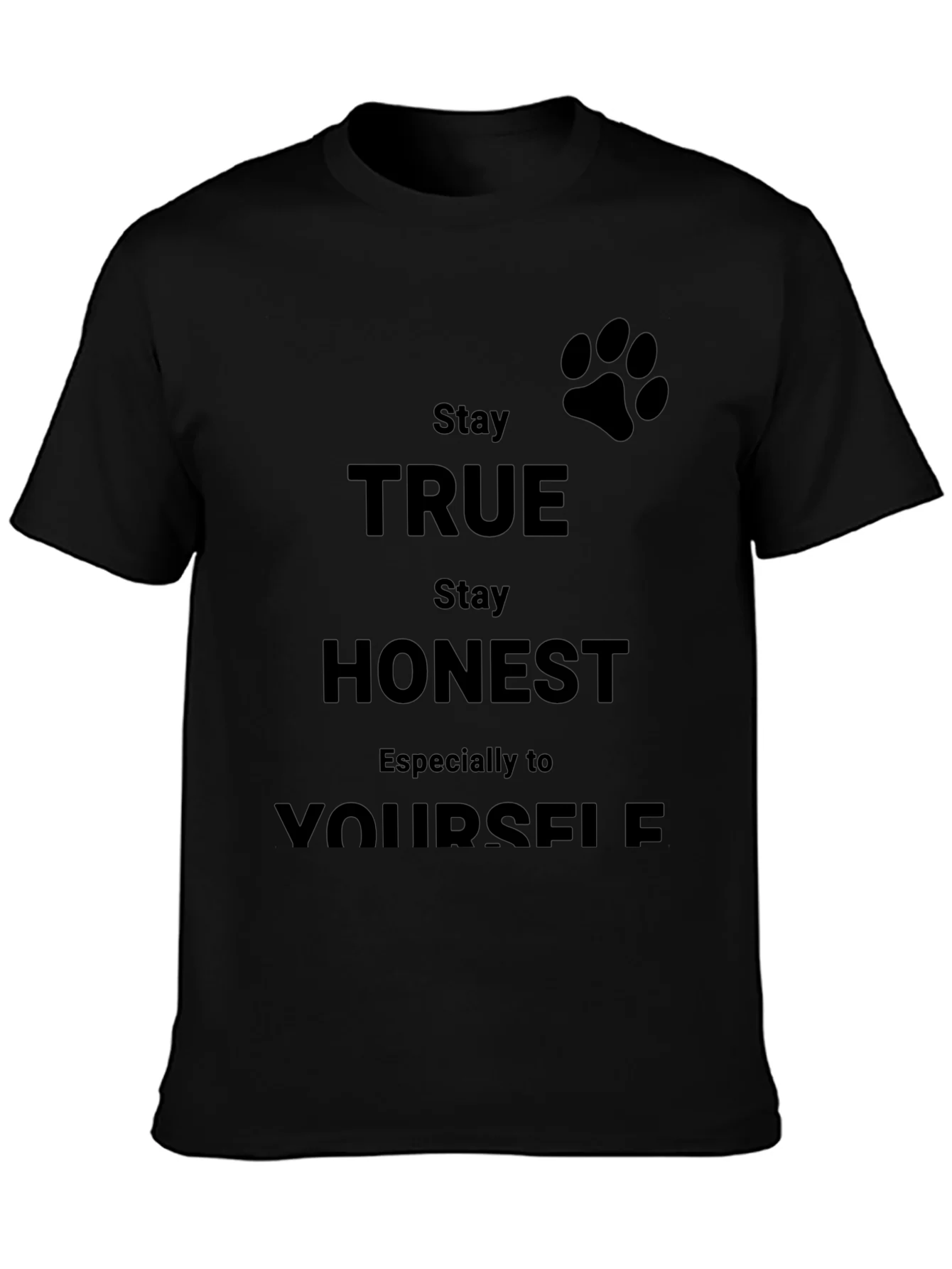 Camiseta Negra S¨¦ Verdadero Contigo Mismo