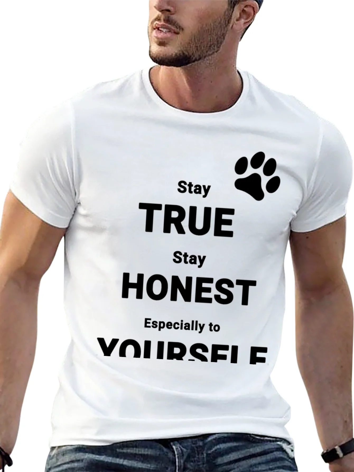 Camiseta Negra S¨¦ Verdadero Contigo Mismo