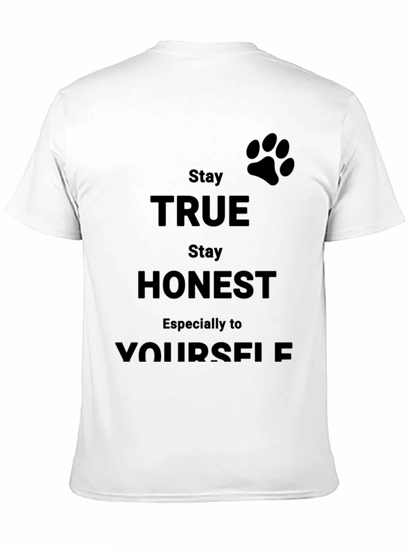 Camiseta Negra S¨¦ Verdadero Contigo Mismo