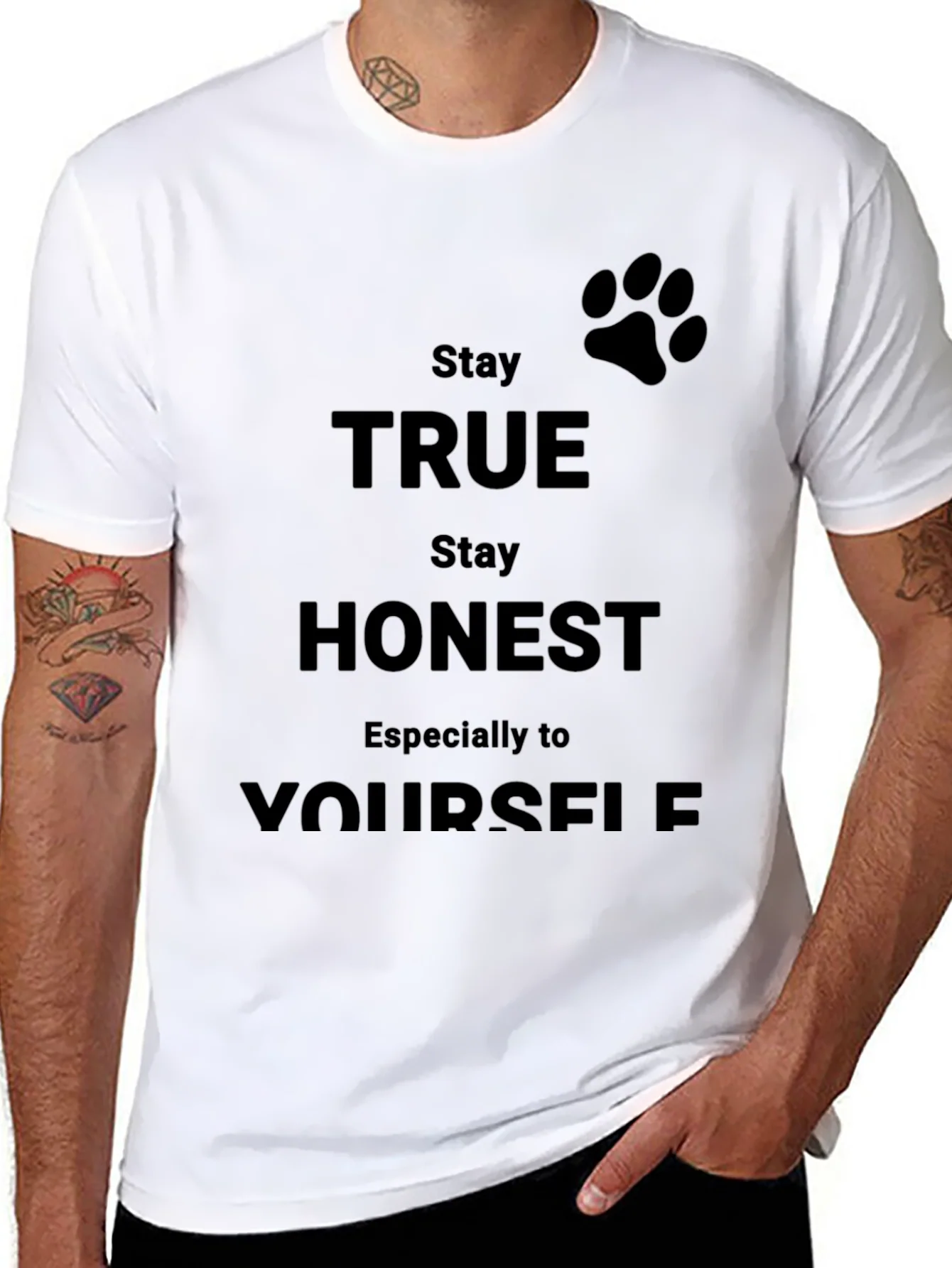 Camiseta Negra S¨¦ Verdadero Contigo Mismo
