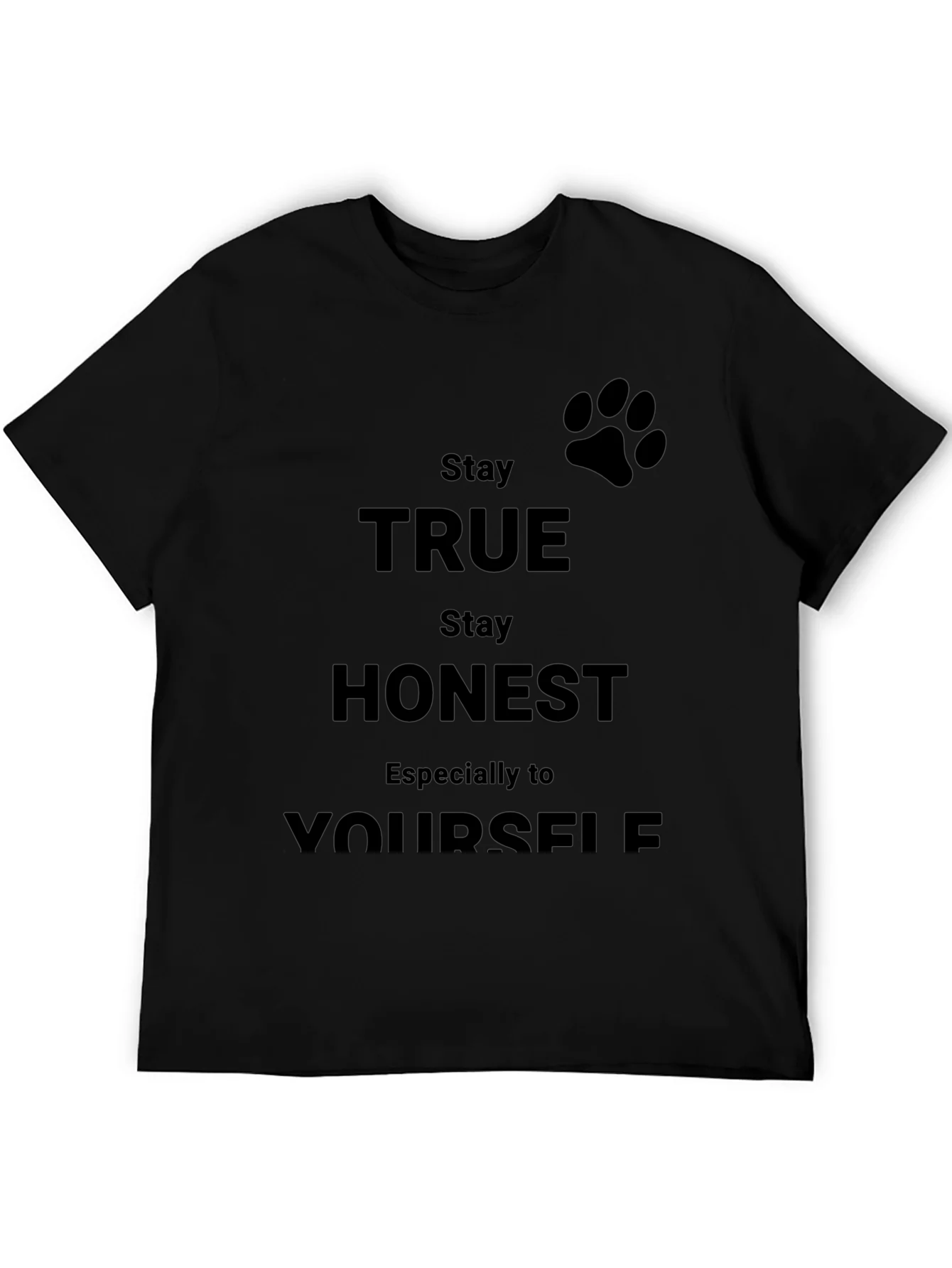 Camiseta Negra S¨¦ Verdadero Contigo Mismo