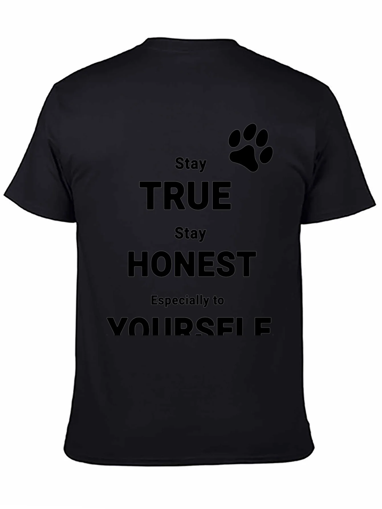 Camiseta Negra S¨¦ Verdadero Contigo Mismo