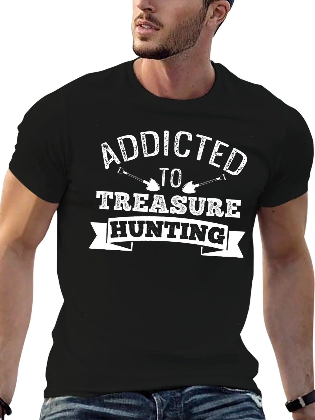 Rebbecca Addicted to Treasure Hunting Black T-Shirt