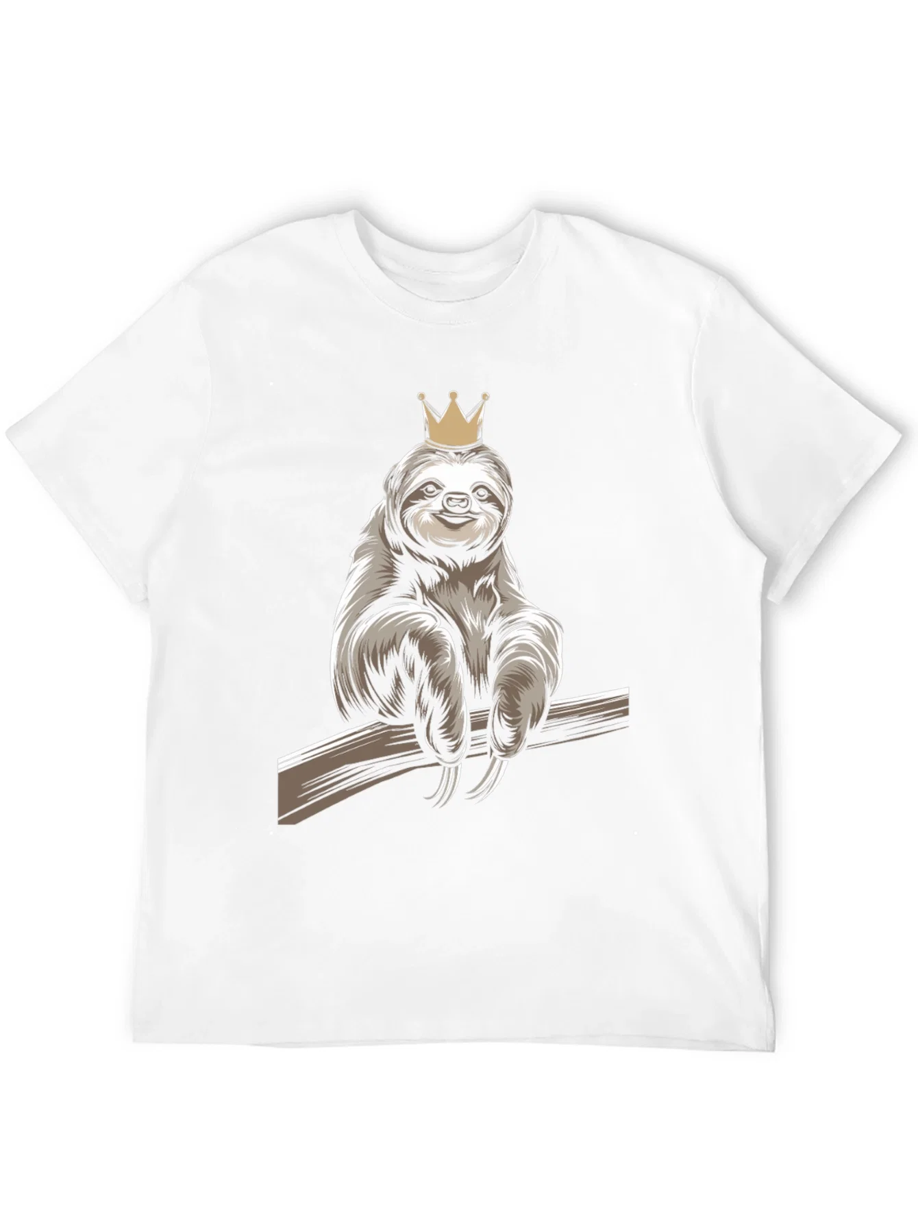 Rebbecca Sloth King Graphic T-Shirt - Relaxed Casual Wear