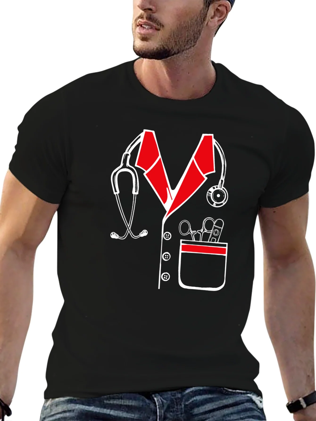 Camiseta Dise?o M¨¦dico Estetoscopio Divertida