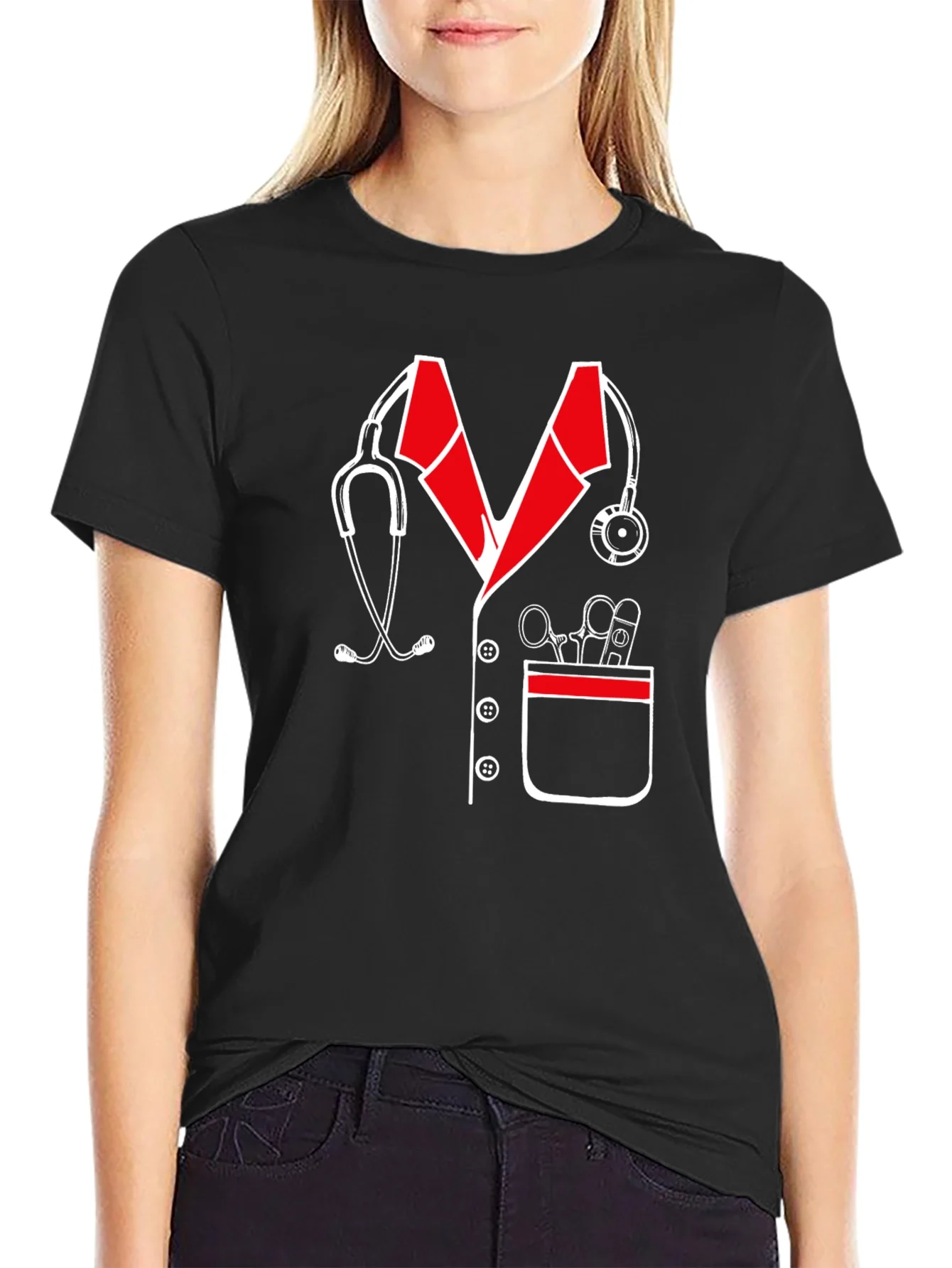 Camiseta Dise?o M¨¦dico Estetoscopio Divertida