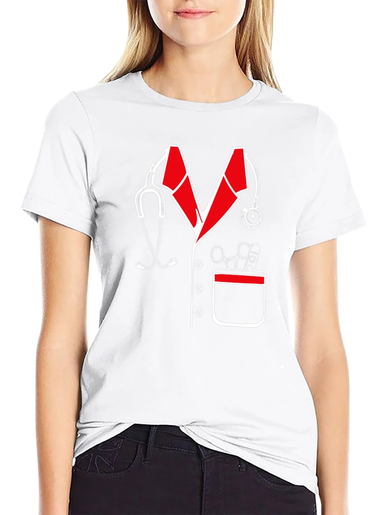 Camiseta Dise?o M¨¦dico Estetoscopio Divertida