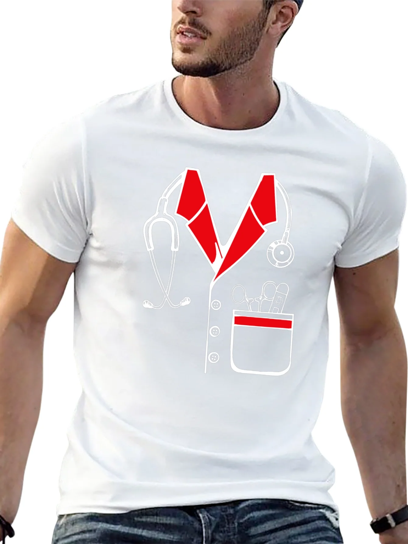 Camiseta Dise?o M¨¦dico Estetoscopio Divertida