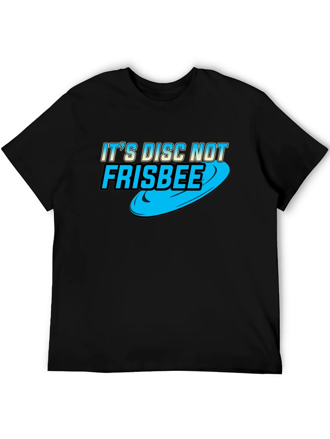Rebbecca Its Disc Not Frisbee - Black Cotton Tee