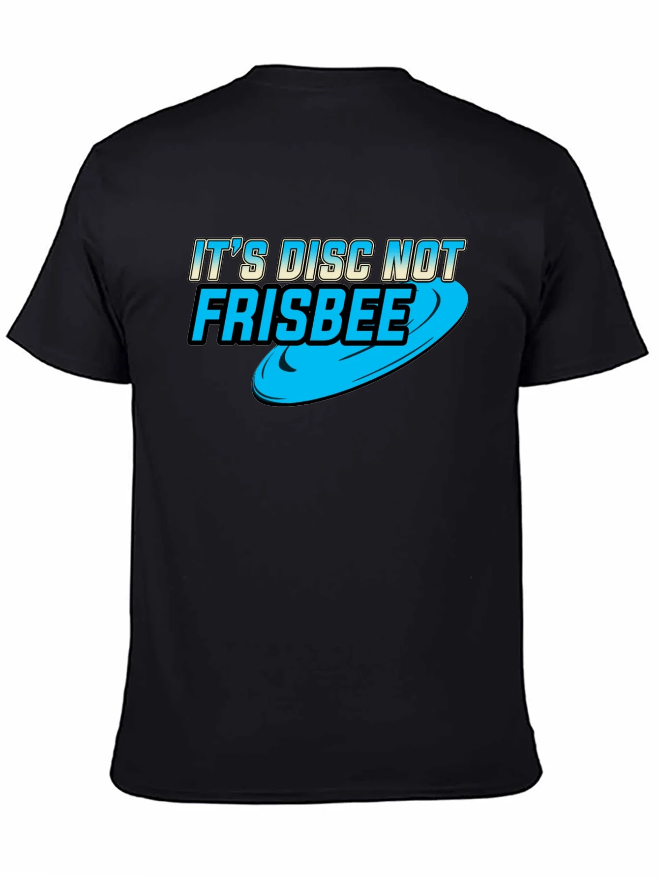 Rebbecca Its Disc Not Frisbee - Black Cotton Tee