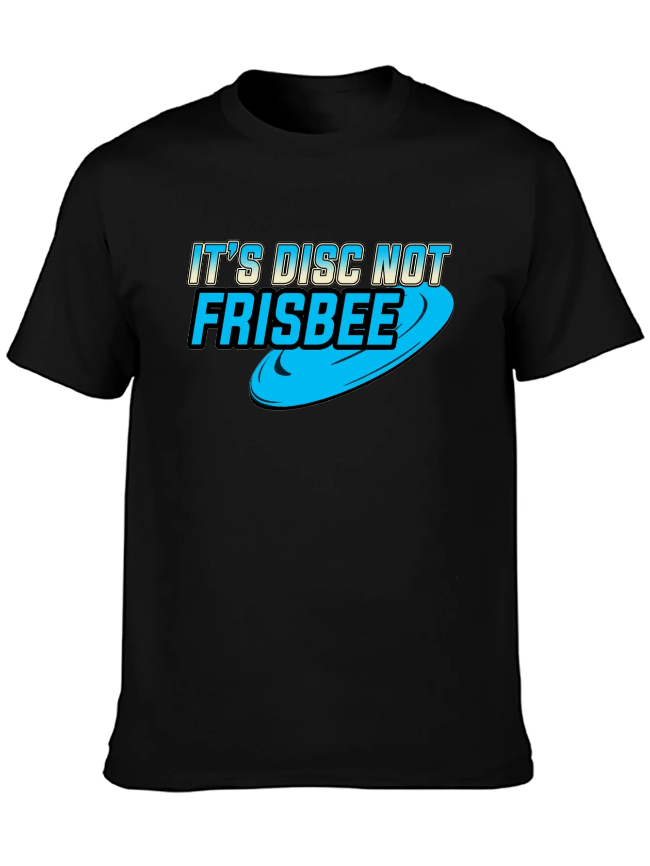 Rebbecca Its Disc Not Frisbee - Black Cotton Tee