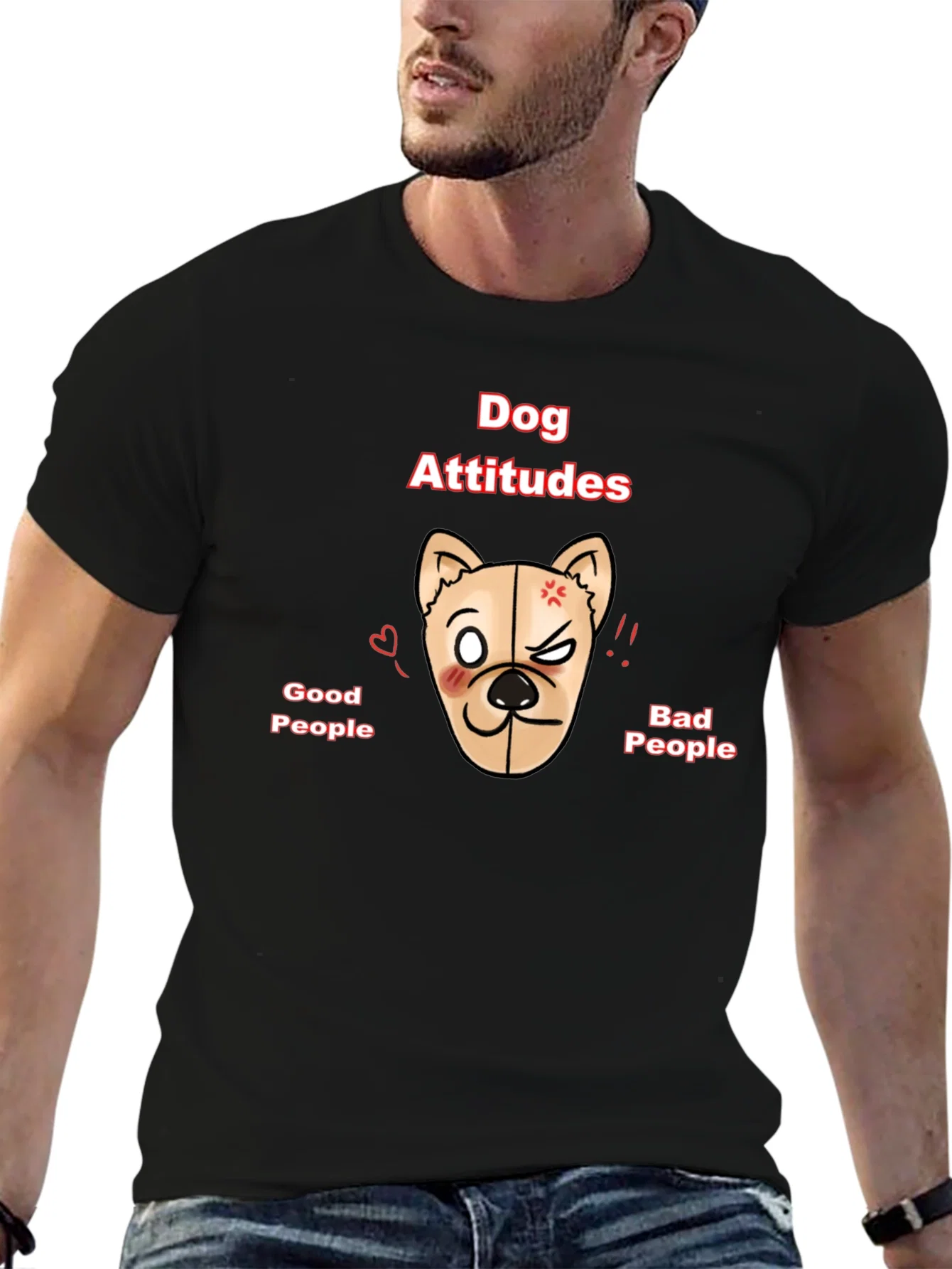 Rebbecca Dog Attitudes Graphic T-Shirt