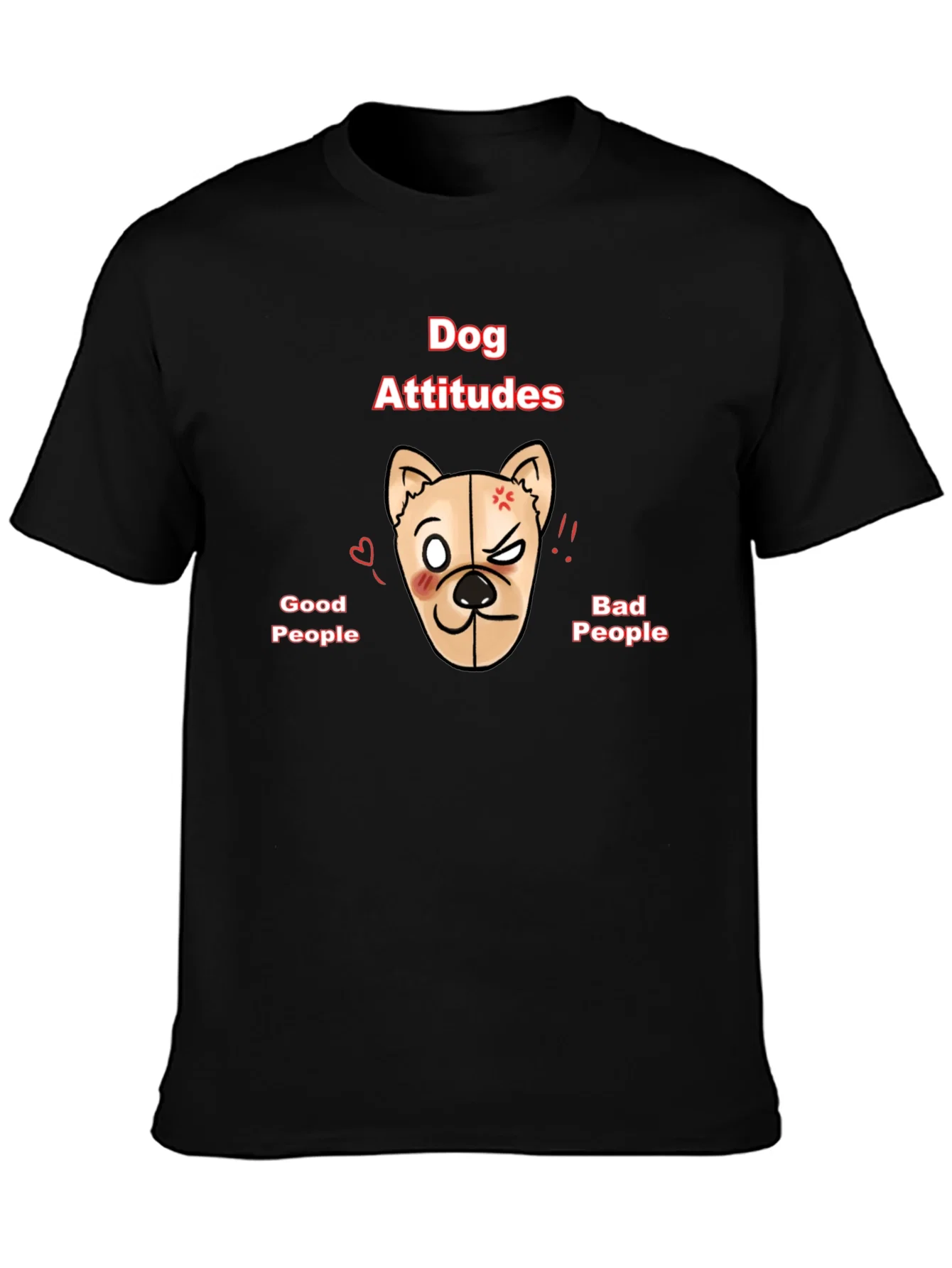 Rebbecca Dog Attitudes Graphic T-Shirt
